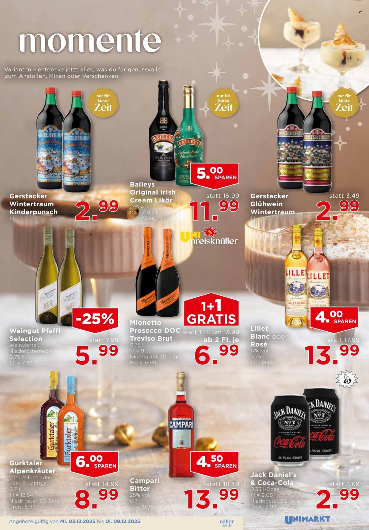 UNIMARKT Flugblatt - Ab Mittwoch, 3.12.2025