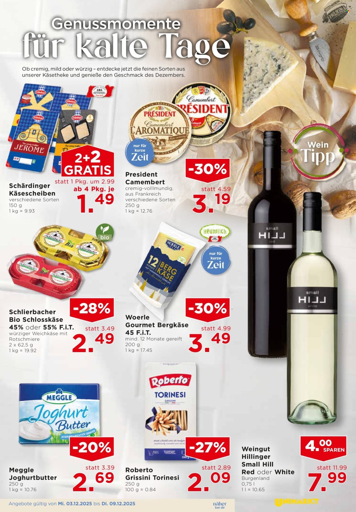 UNIMARKT Flugblatt - Ab Mittwoch, 3.12.2025