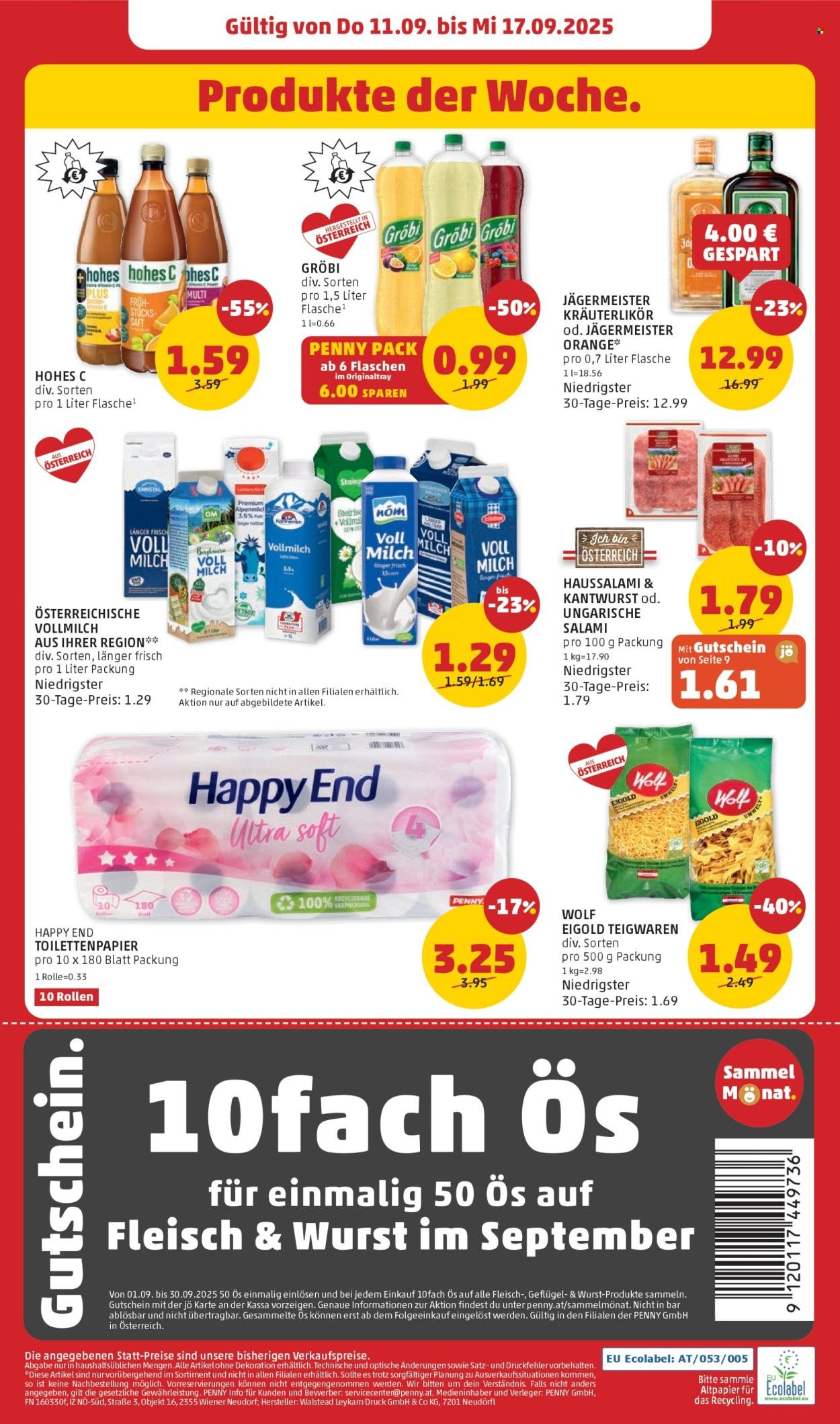 PENNY Flugblatt - Ab Donnerstag, 11.9.2025 (2025-09-11 - 2025-09-17)