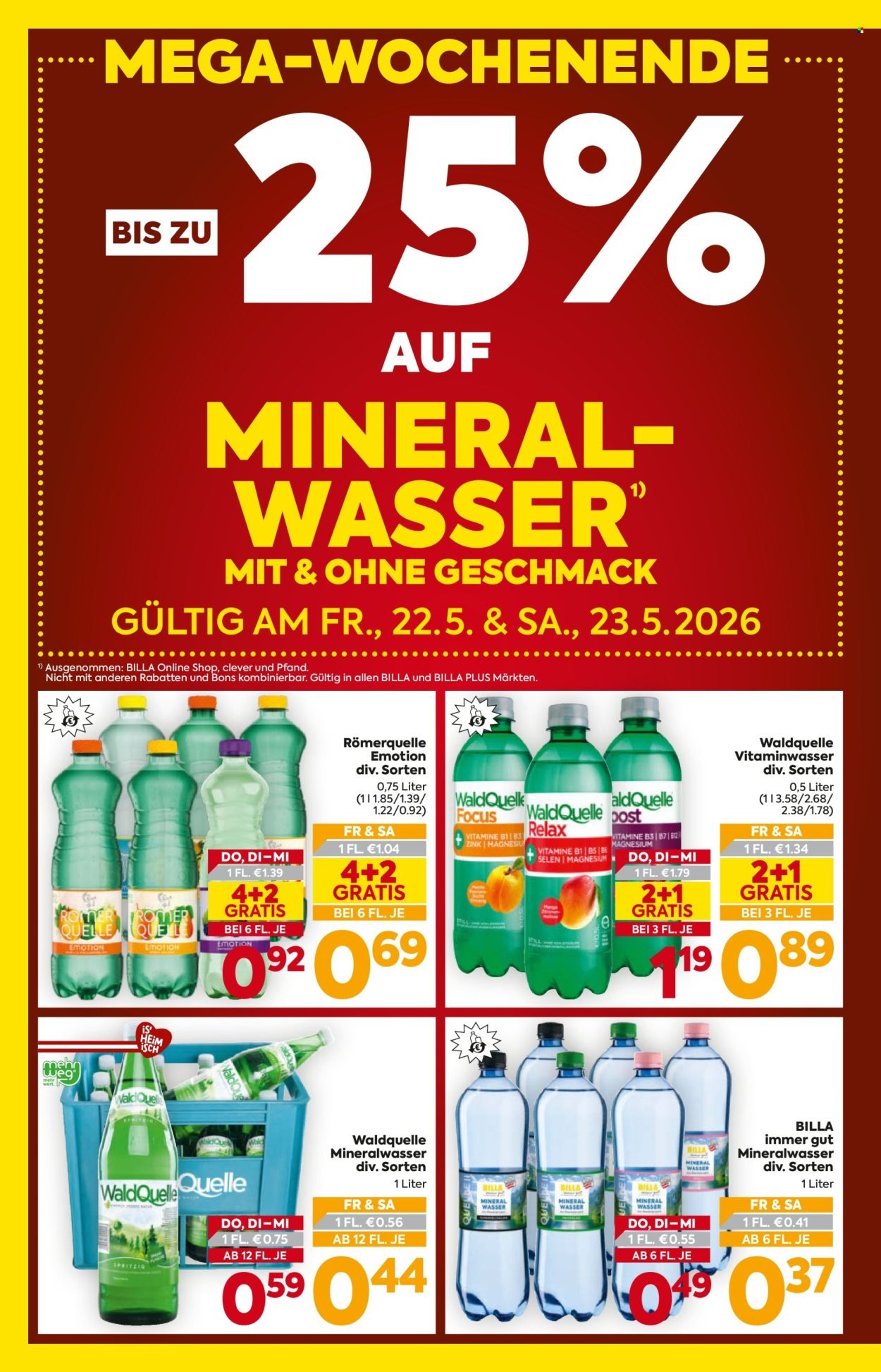 BILLA Flugblatt - Ab Donnerstag, 21.5.2026