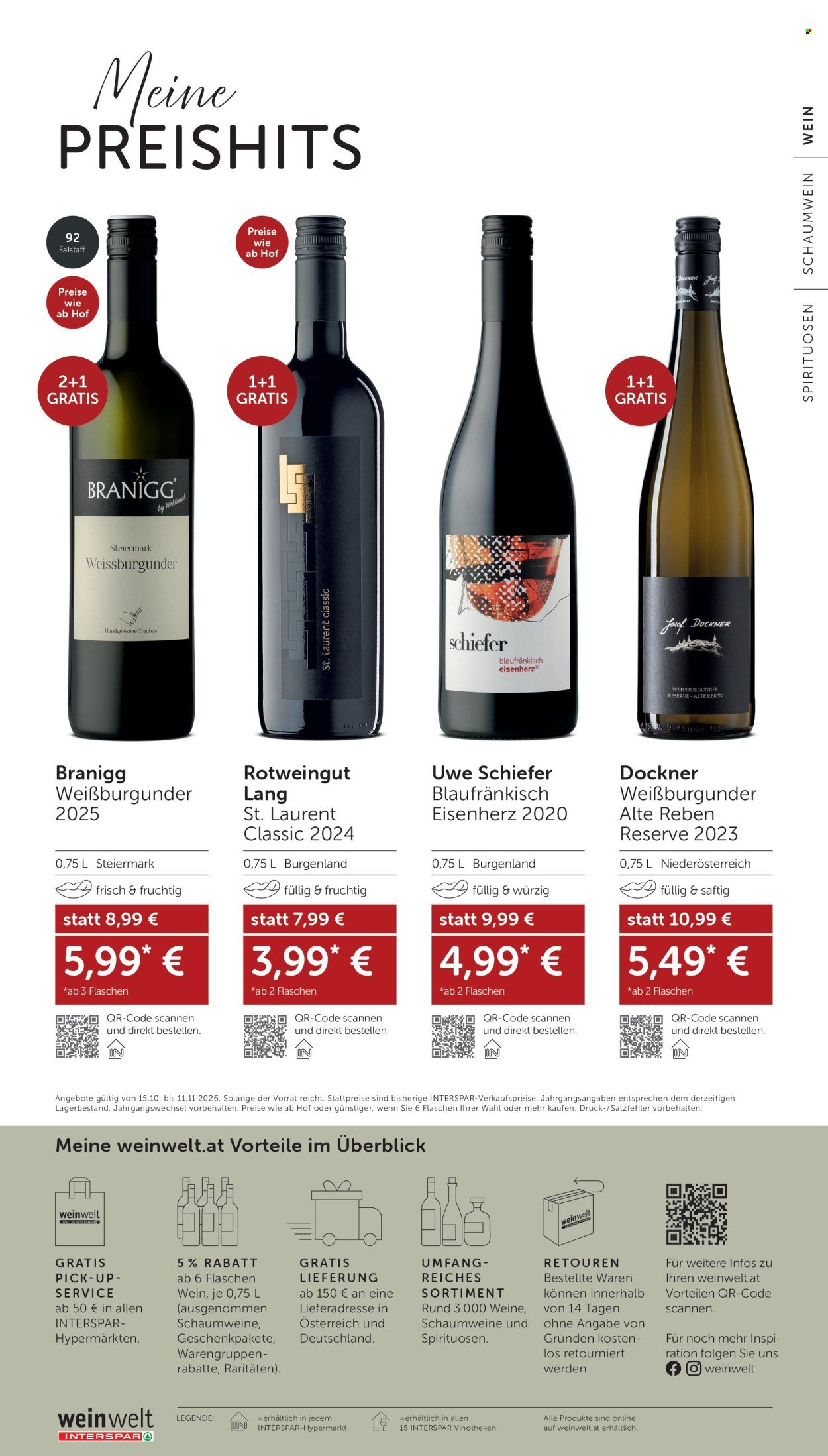 INTERSPAR Flugblatt - Ab Donnerstag, 15.10.2026