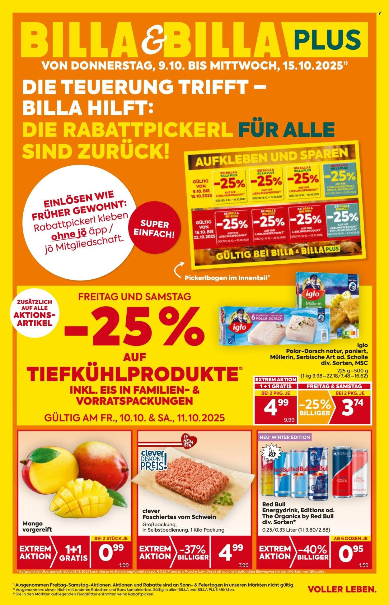 BILLA Flugblatt - Ab Donnerstag, 9.10.2025 (2025-10-09 - 2025-10-15) | 1