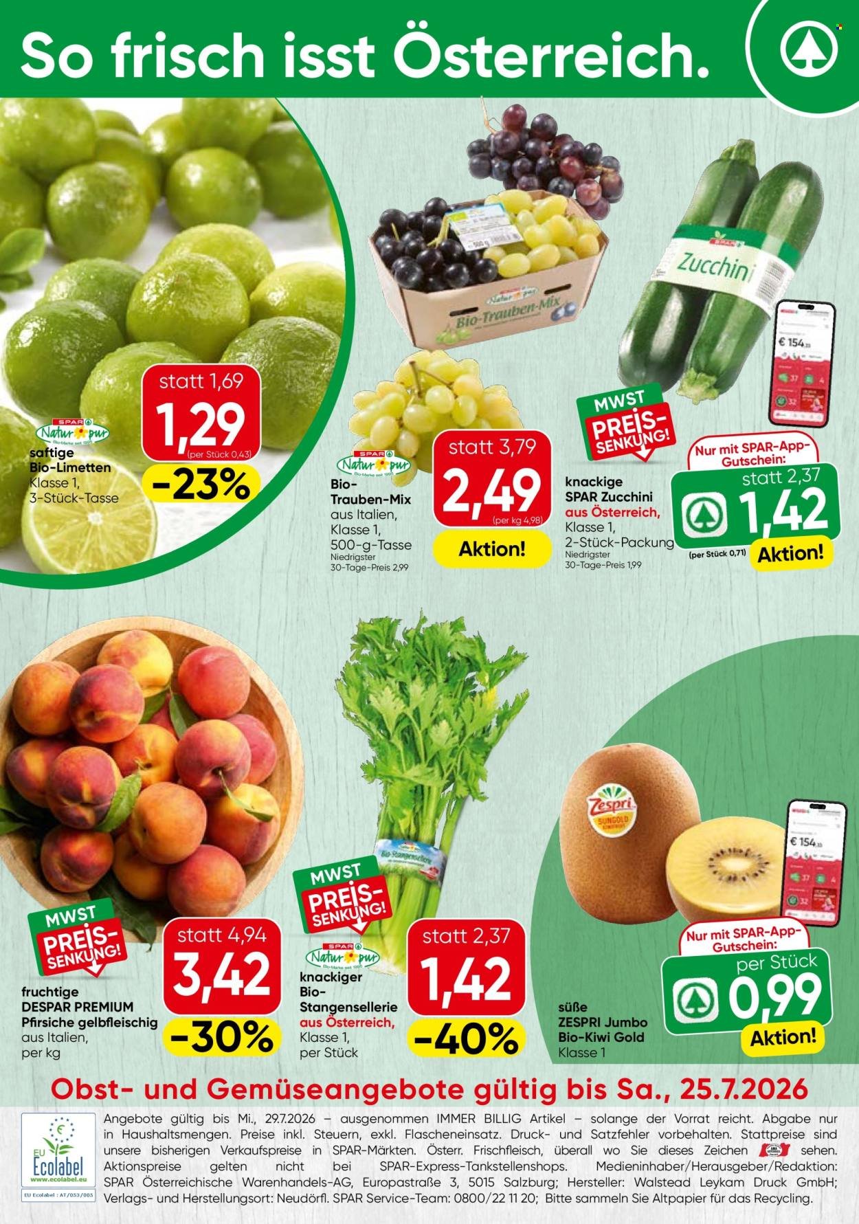 SPAR Flugblatt - Ab Montag, 20.7.2026