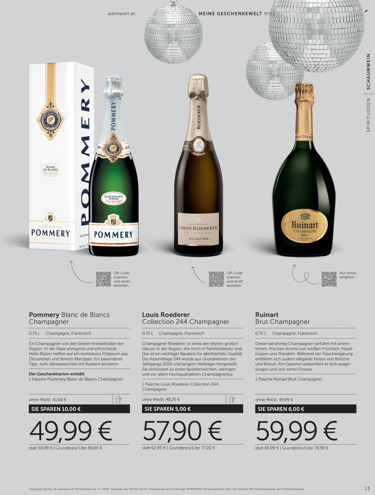 INTERSPAR Flugblatt - Weinwelt Geschenkewelt No2
