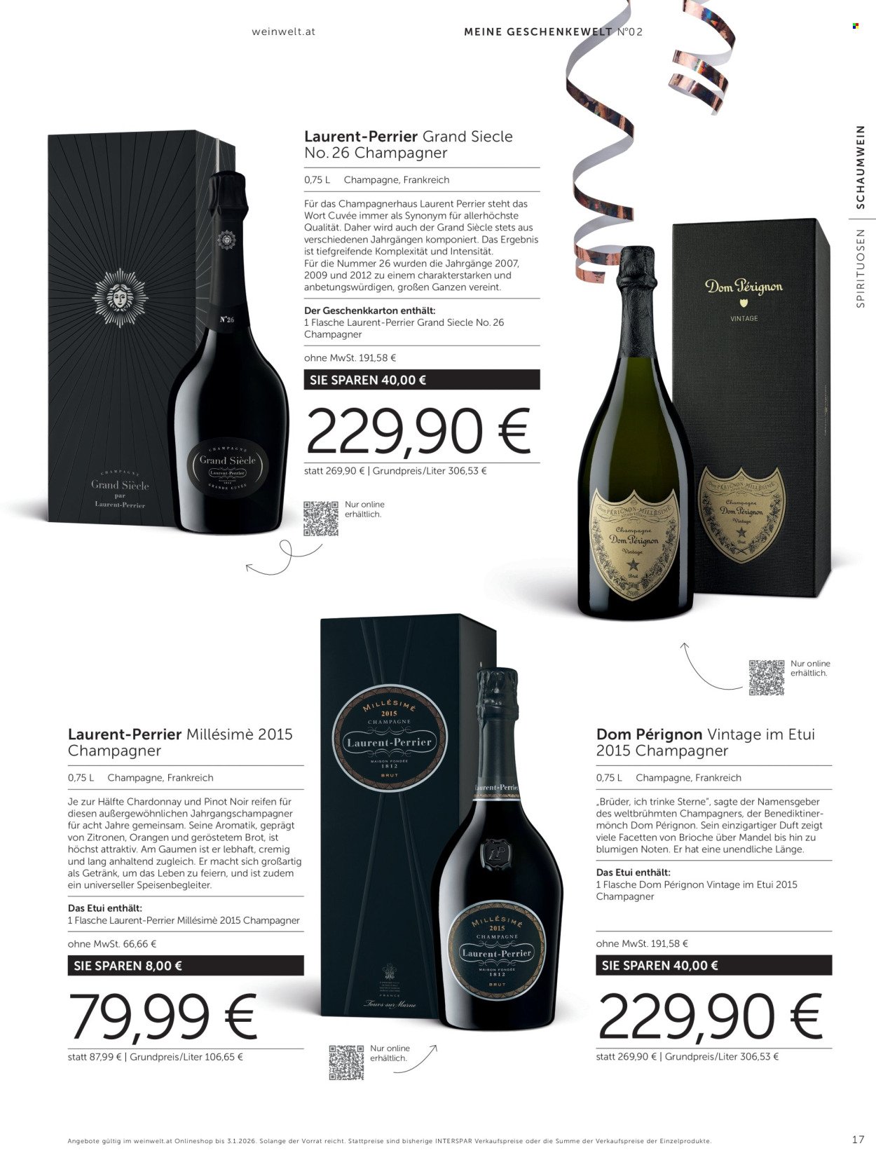 INTERSPAR Flugblatt - Weinwelt Geschenkewelt No2