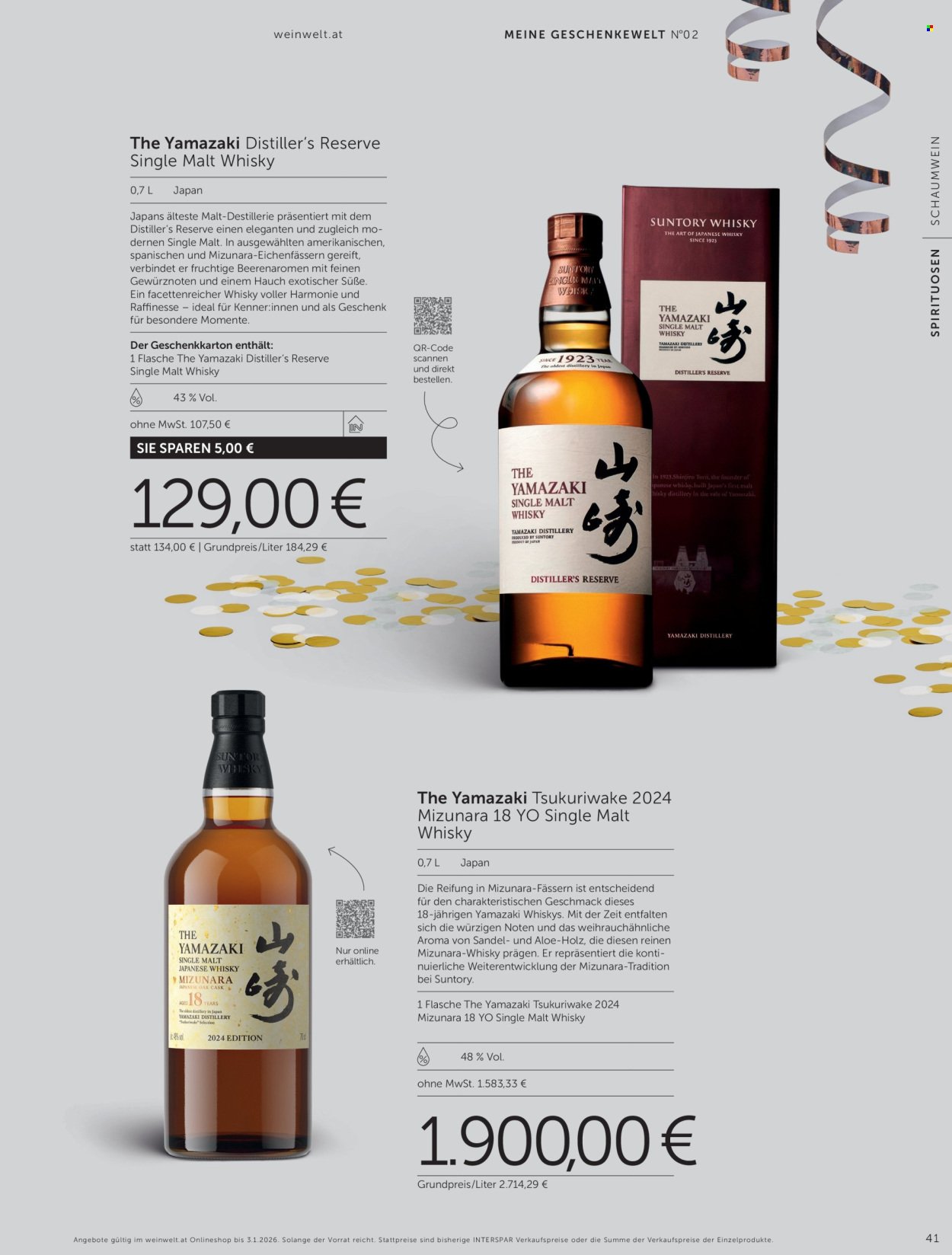 INTERSPAR Flugblatt - Weinwelt Geschenkewelt No2