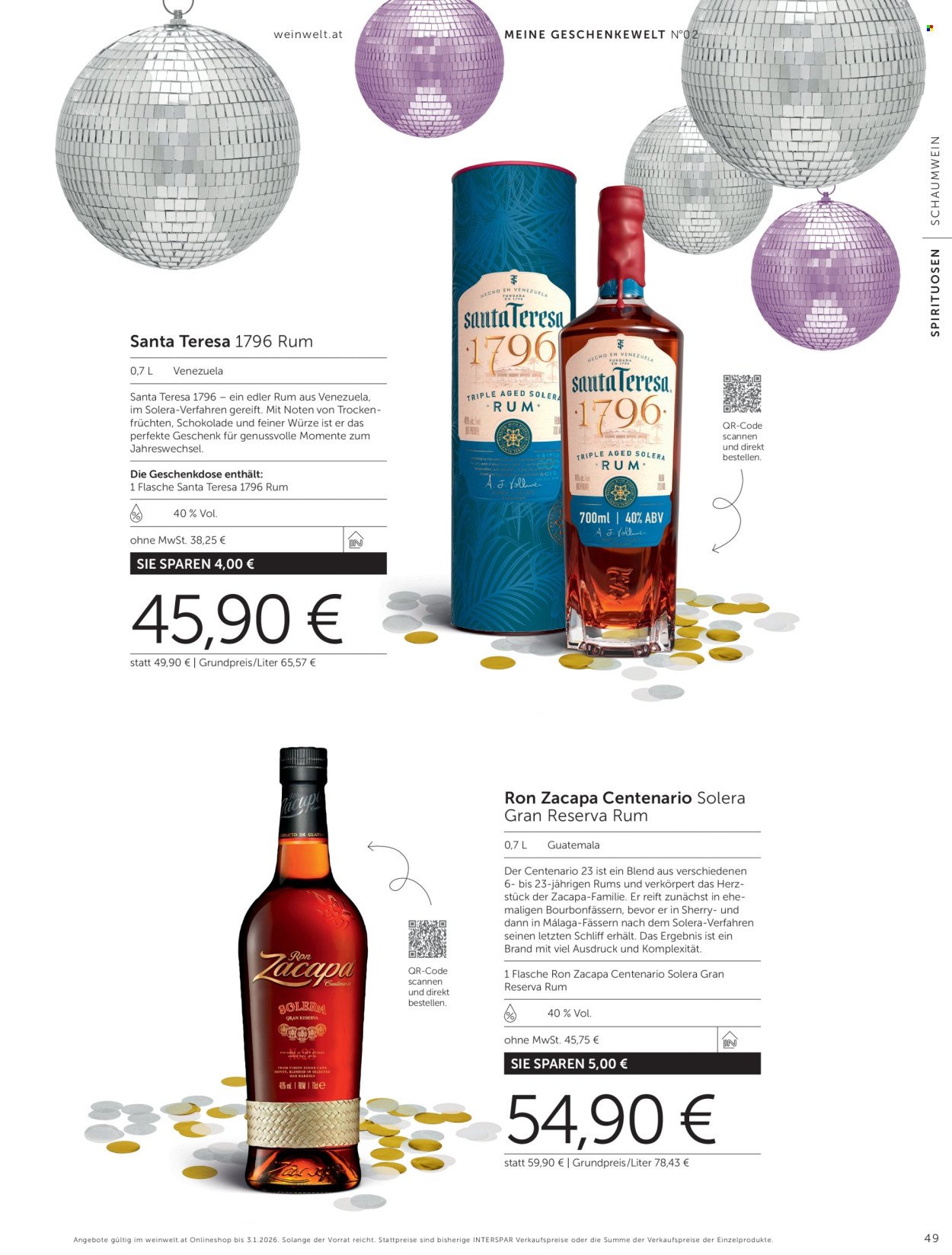 INTERSPAR Flugblatt - Weinwelt Geschenkewelt No2