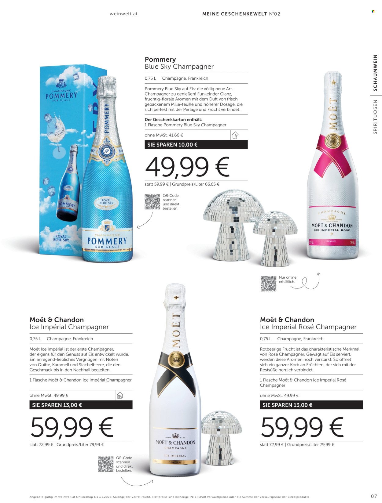 INTERSPAR Flugblatt - Weinwelt Geschenkewelt No2