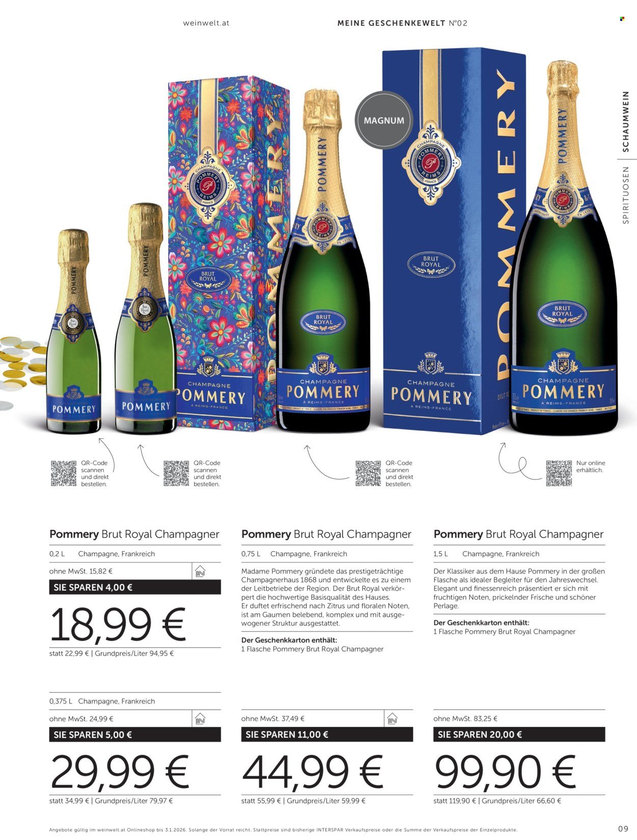 INTERSPAR Flugblatt - Weinwelt Geschenkewelt No2