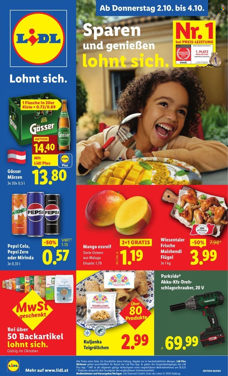 LIDL Flugblatt - Ab Donnerstag, 2.10.2025 (2025-10-02 - 2025-10-08)