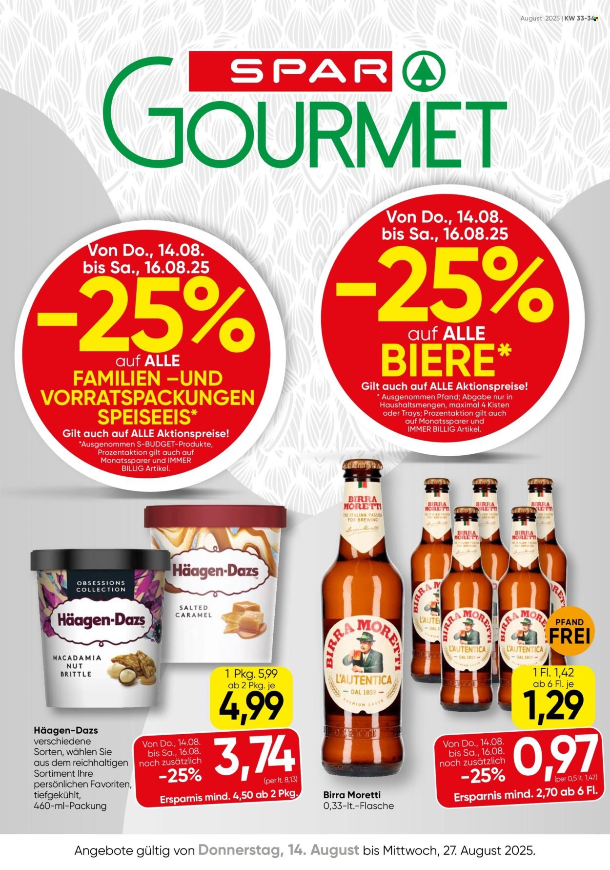 SPAR Flugblatt - Gourmet KW 33-34 (2025-08-14 - 2025-08-27) | 1
