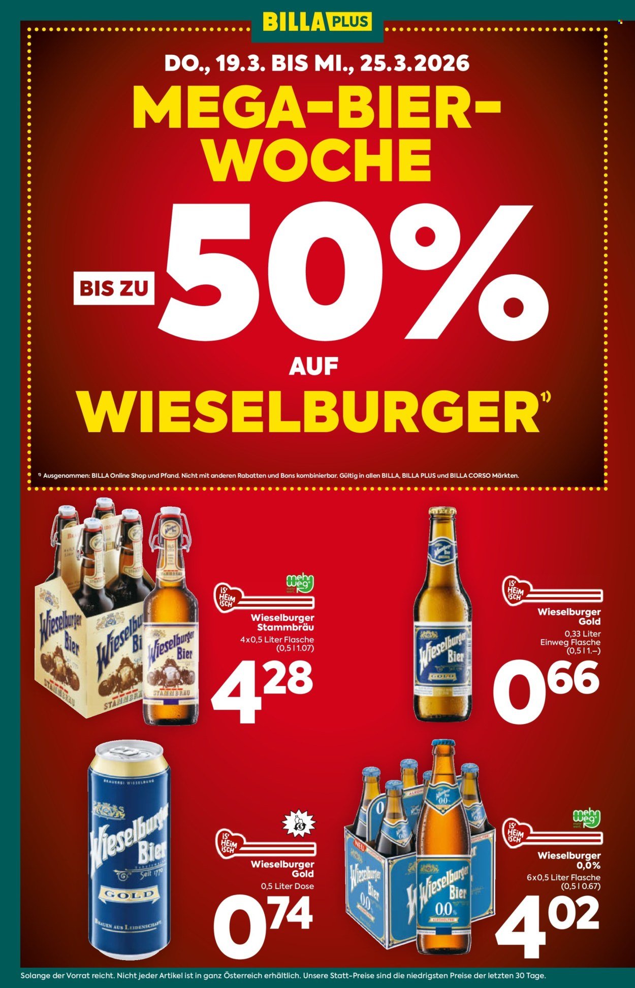 BILLA PLUS Flugblatt - Ab Donnerstag, 19.3.2026