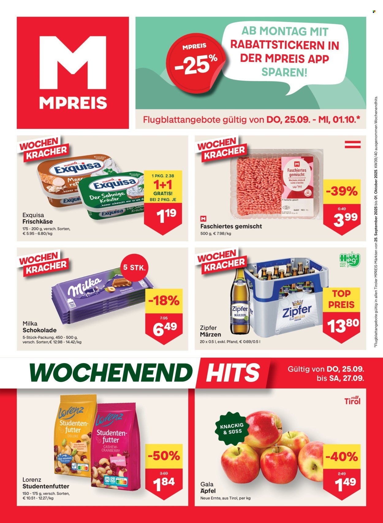MPREIS Flugblatt - Ab Donnerstag, 25.9.2025 (2025-09-25 - 2025-10-01) | 1