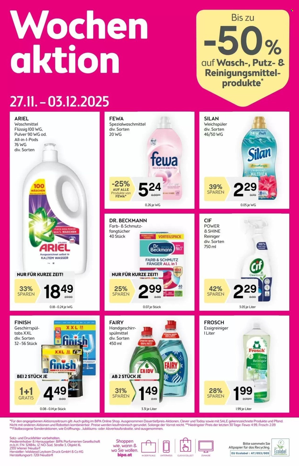 BIPA Flugblatt - Ab Donnerstag, 20.11.2025