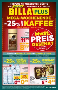 BILLA PLUS Flugblatt - Ab Mittwoch, 1.7.2026