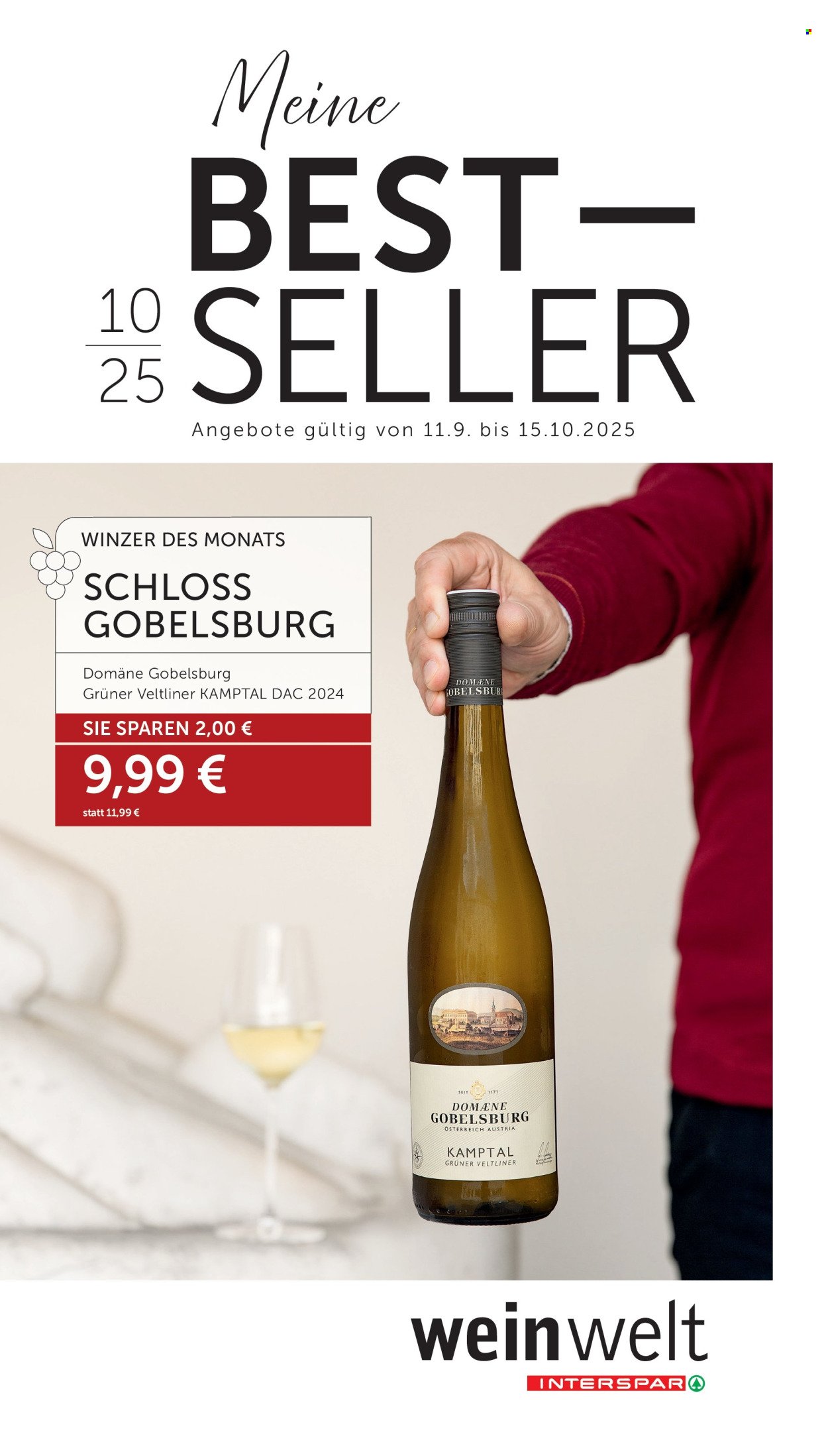 INTERSPAR Flugblatt - Weinwelt Bestseller 10/2025 (2025-09-11 - 2025-10-15)