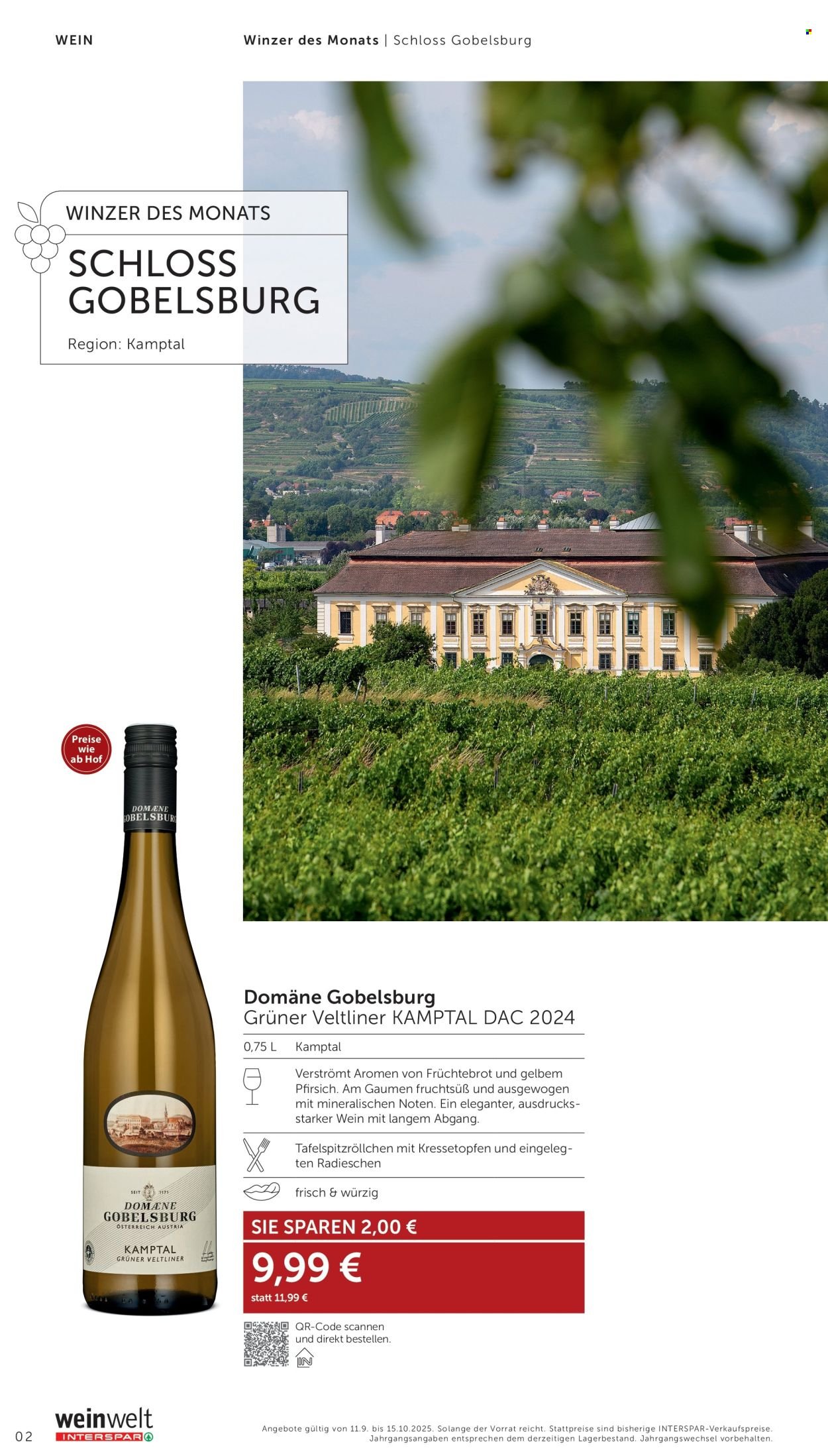 INTERSPAR Flugblatt - Weinwelt Bestseller 10/2025 (2025-09-11 - 2025-10-15)