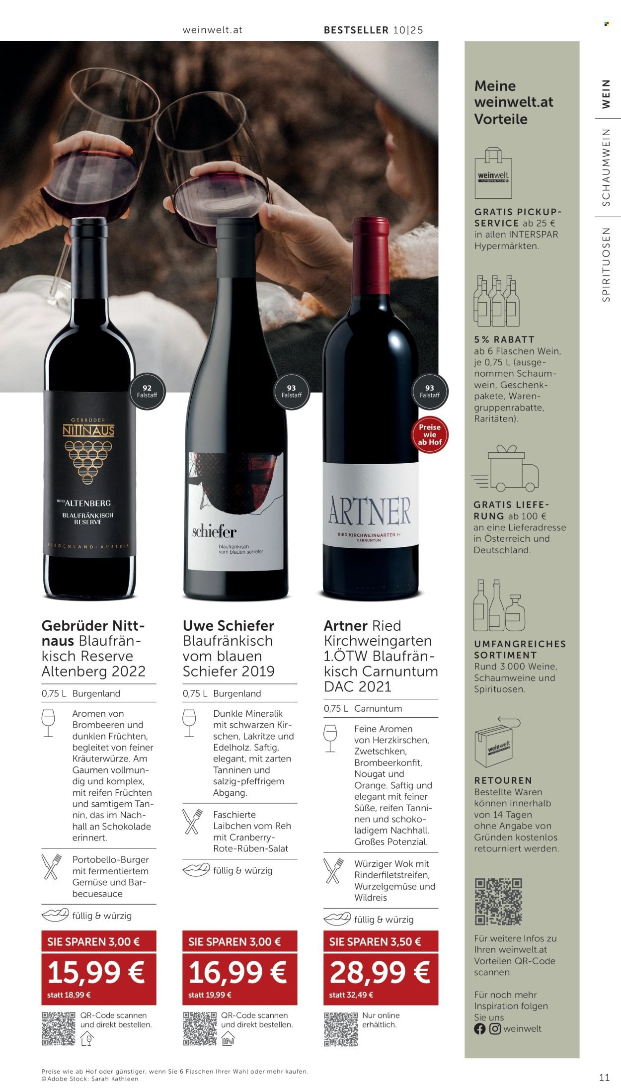 INTERSPAR Flugblatt - Weinwelt Bestseller 10/2025 (2025-09-11 - 2025-10-15)