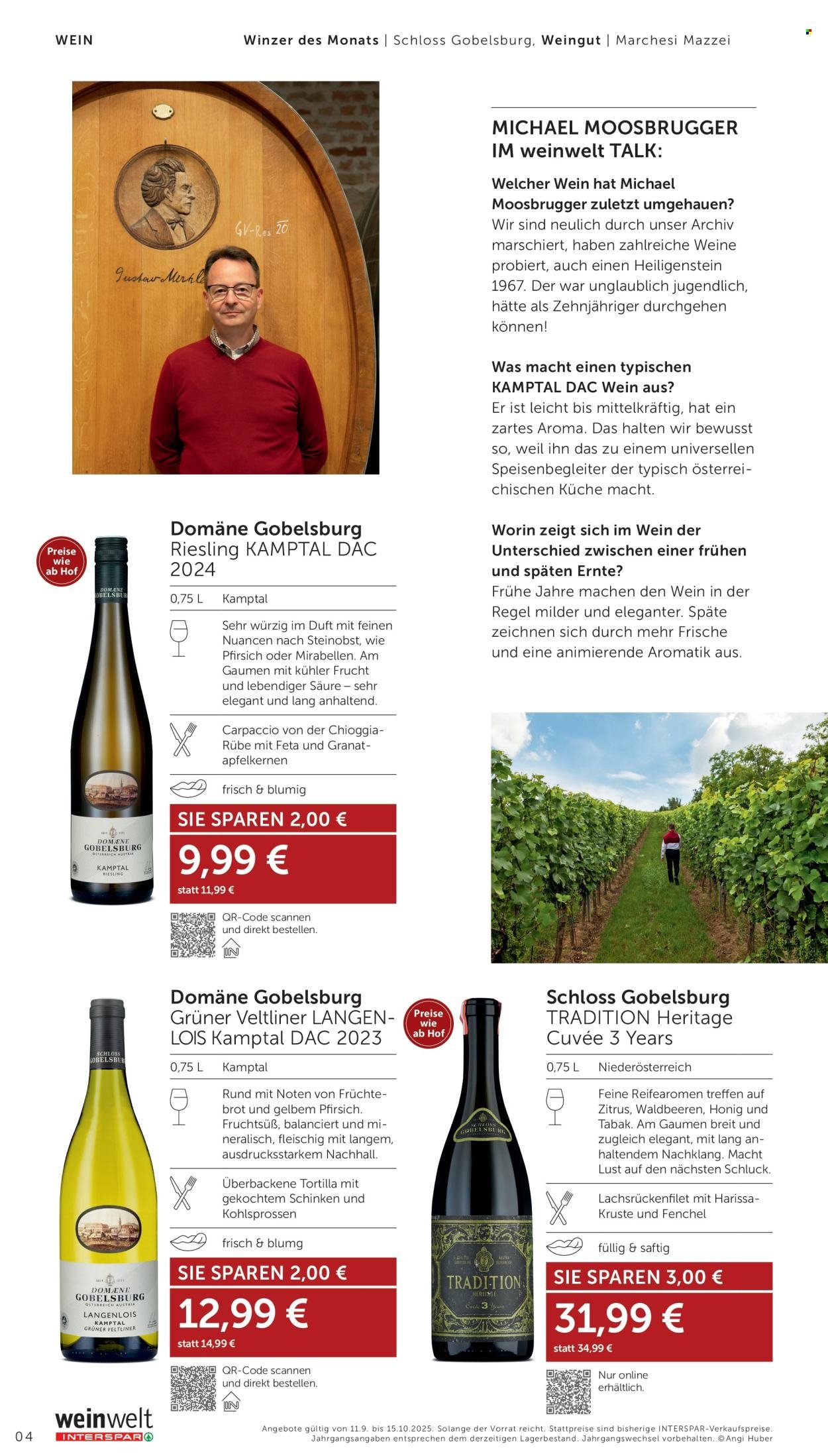 INTERSPAR Flugblatt - Weinwelt Bestseller 10/2025 (2025-09-11 - 2025-10-15)