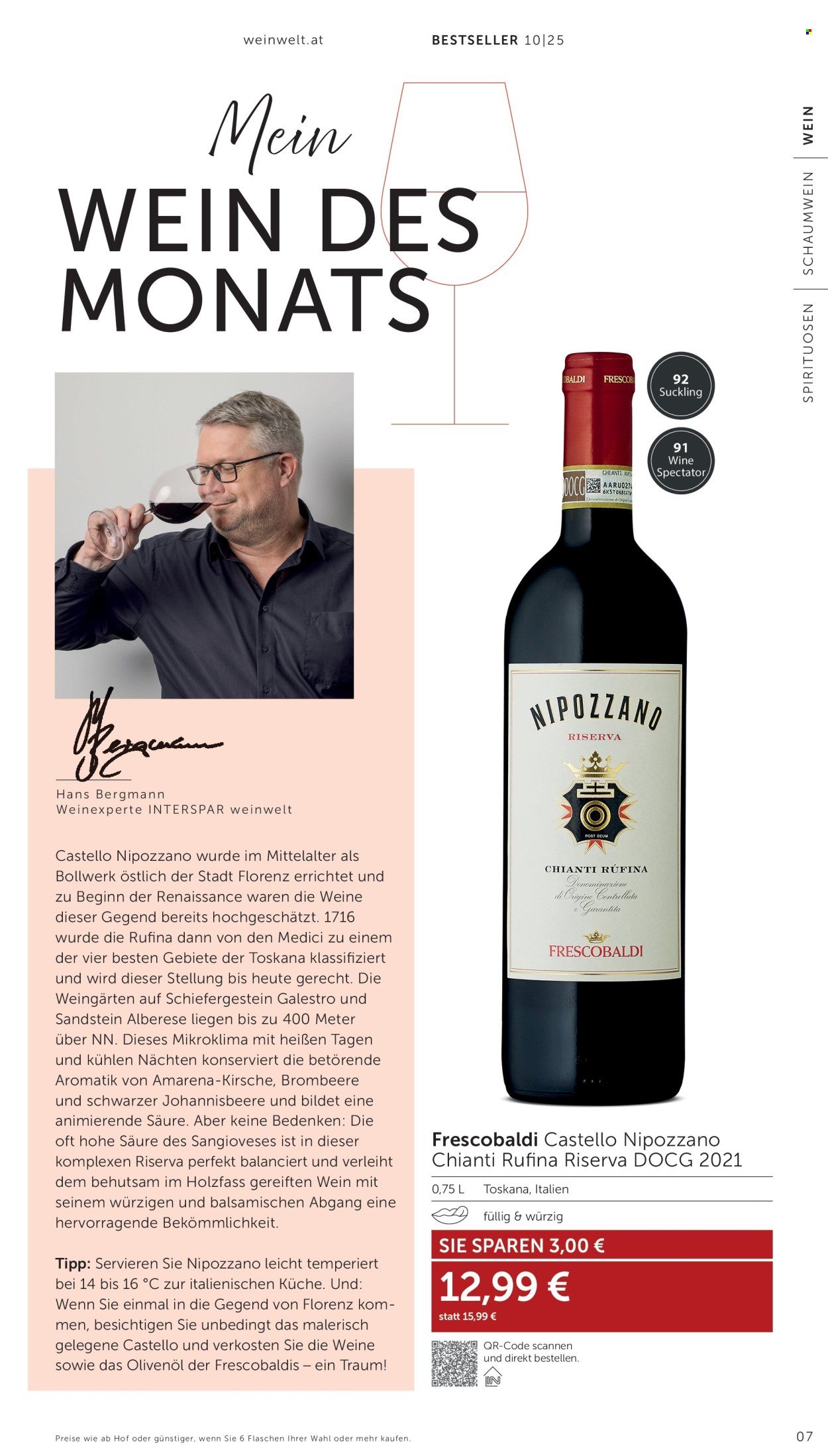 INTERSPAR Flugblatt - Weinwelt Bestseller 10/2025 (2025-09-11 - 2025-10-15)