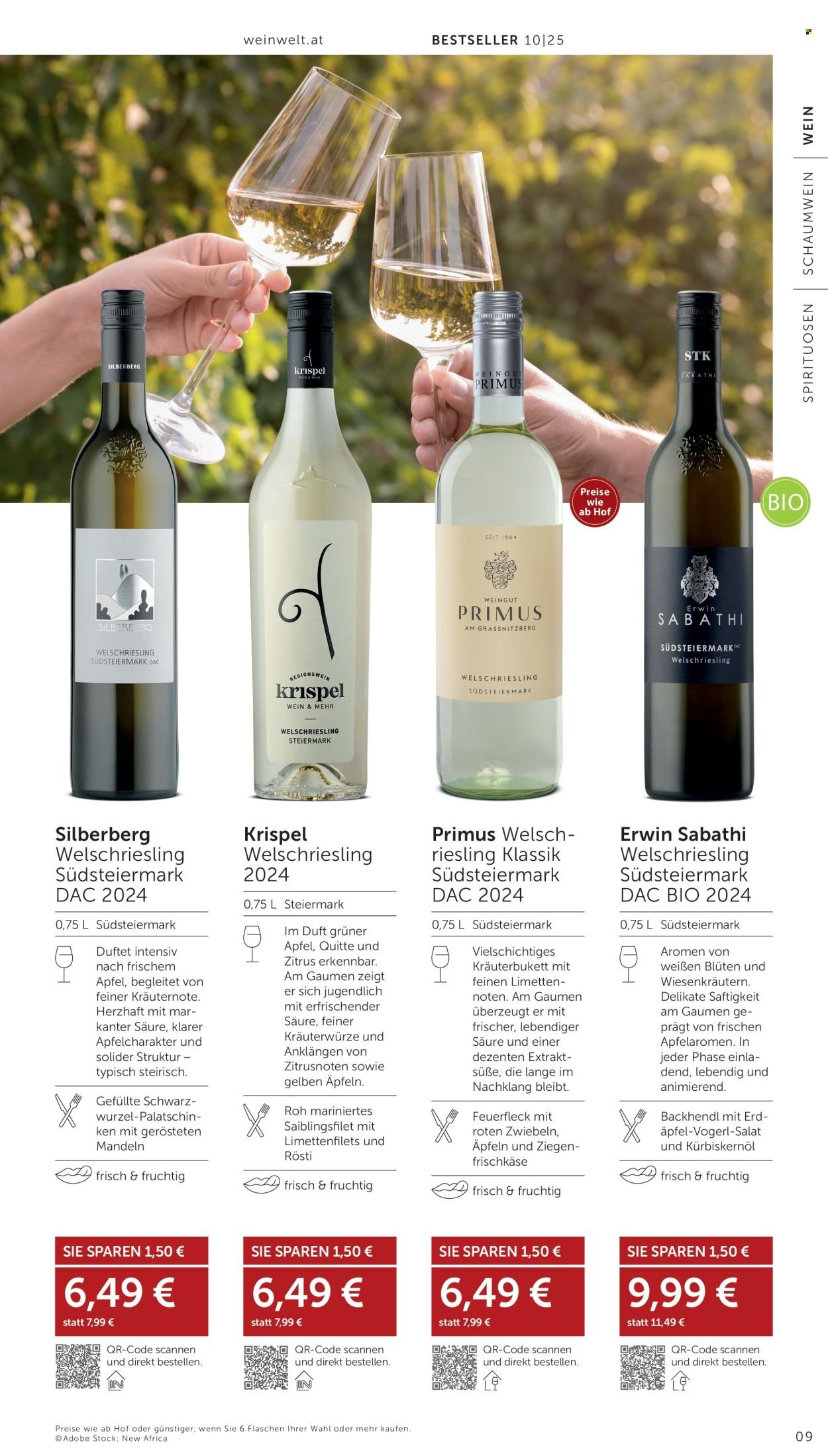 INTERSPAR Flugblatt - Weinwelt Bestseller 10/2025 (2025-09-11 - 2025-10-15)