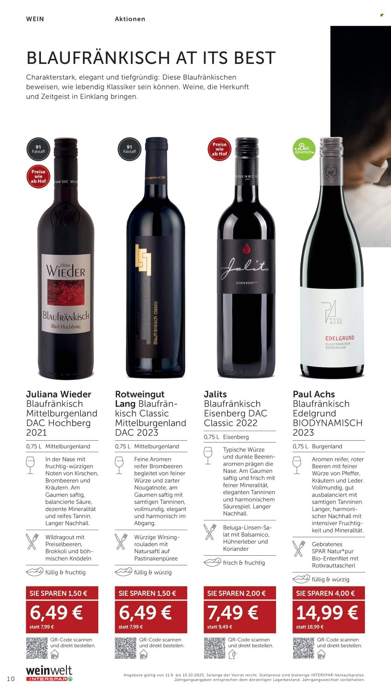 INTERSPAR Flugblatt - Weinwelt Bestseller 10/2025 (2025-09-11 - 2025-10-15)
