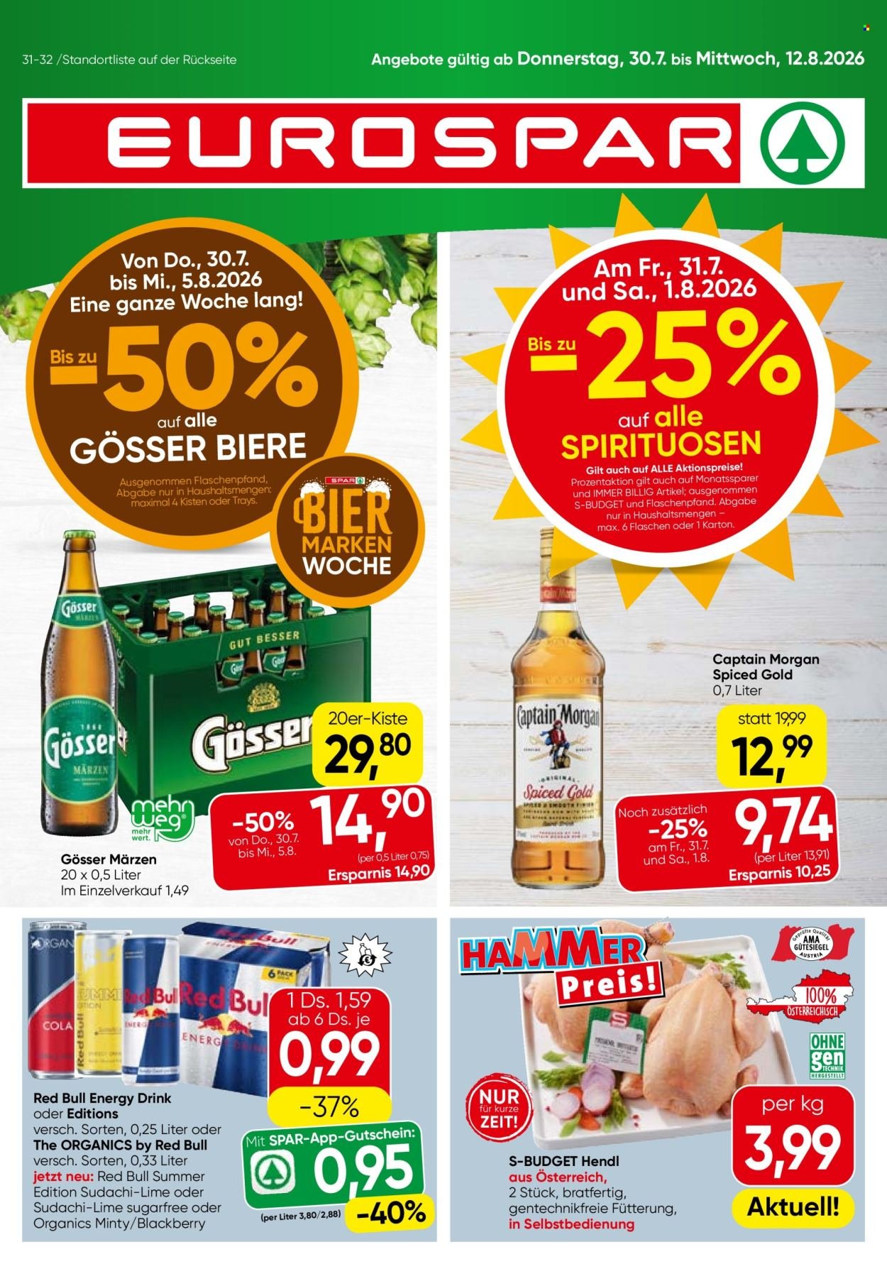EUROSPAR Flugblatt - Ab Donnerstag, 30.7.2026