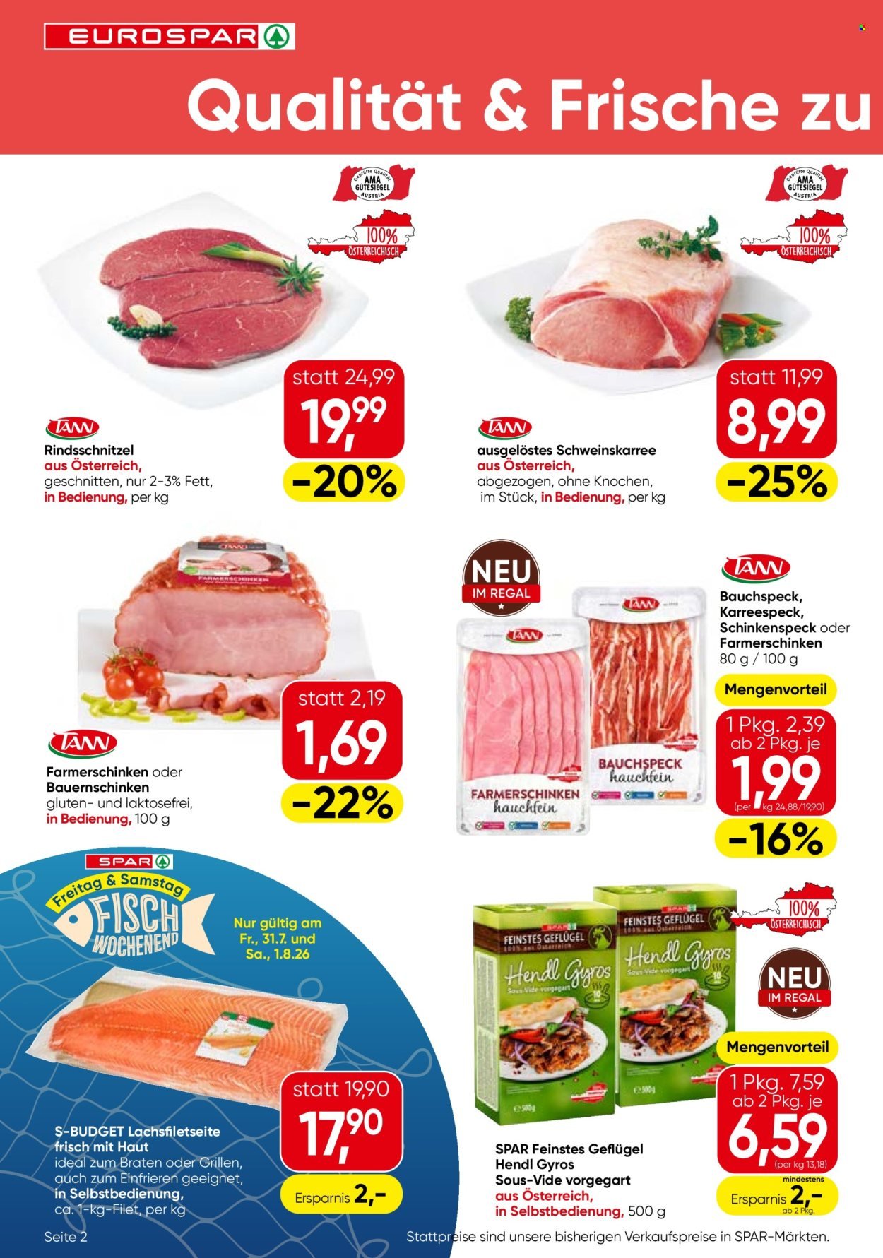 EUROSPAR Flugblatt - Ab Donnerstag, 30.7.2026