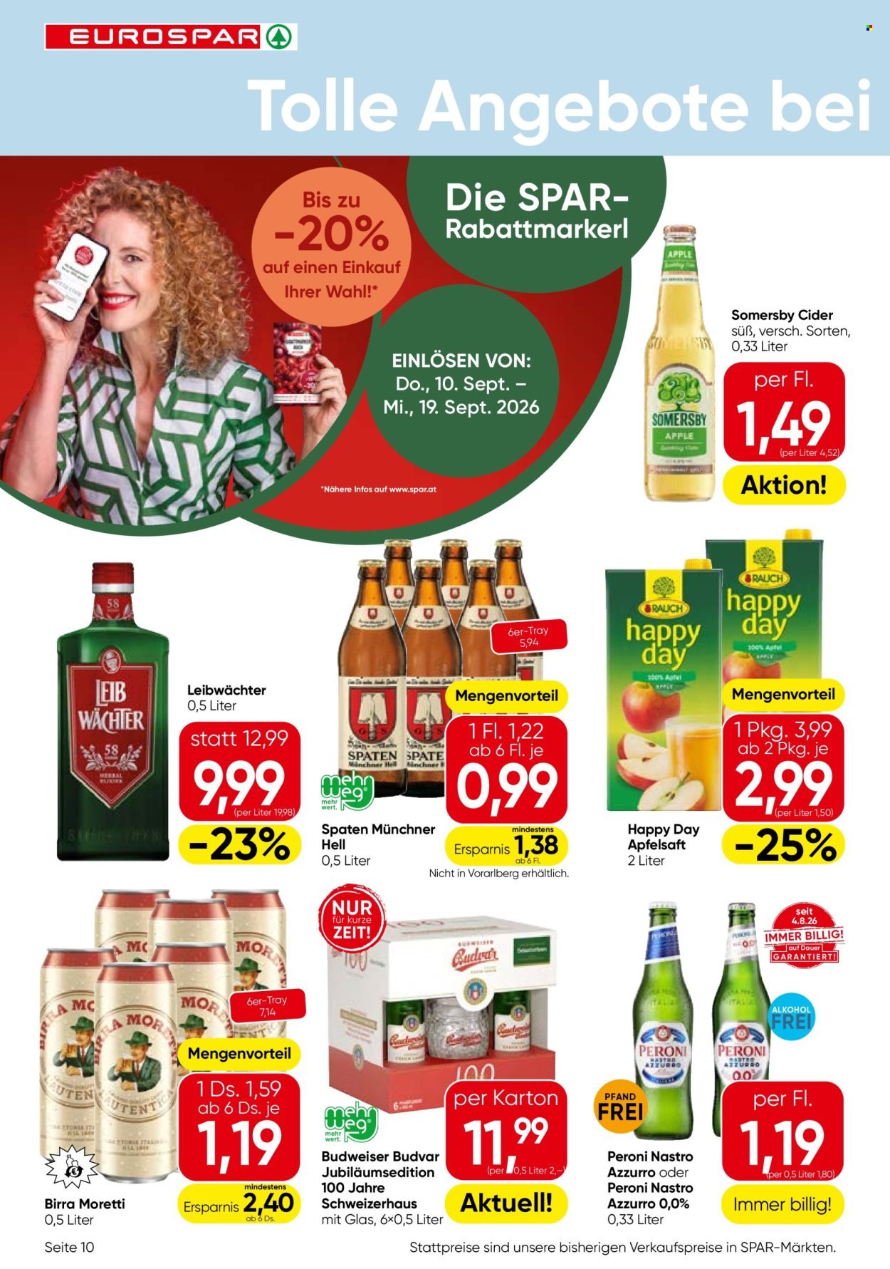 EUROSPAR Flugblatt - Ab Donnerstag, 10.9.2026