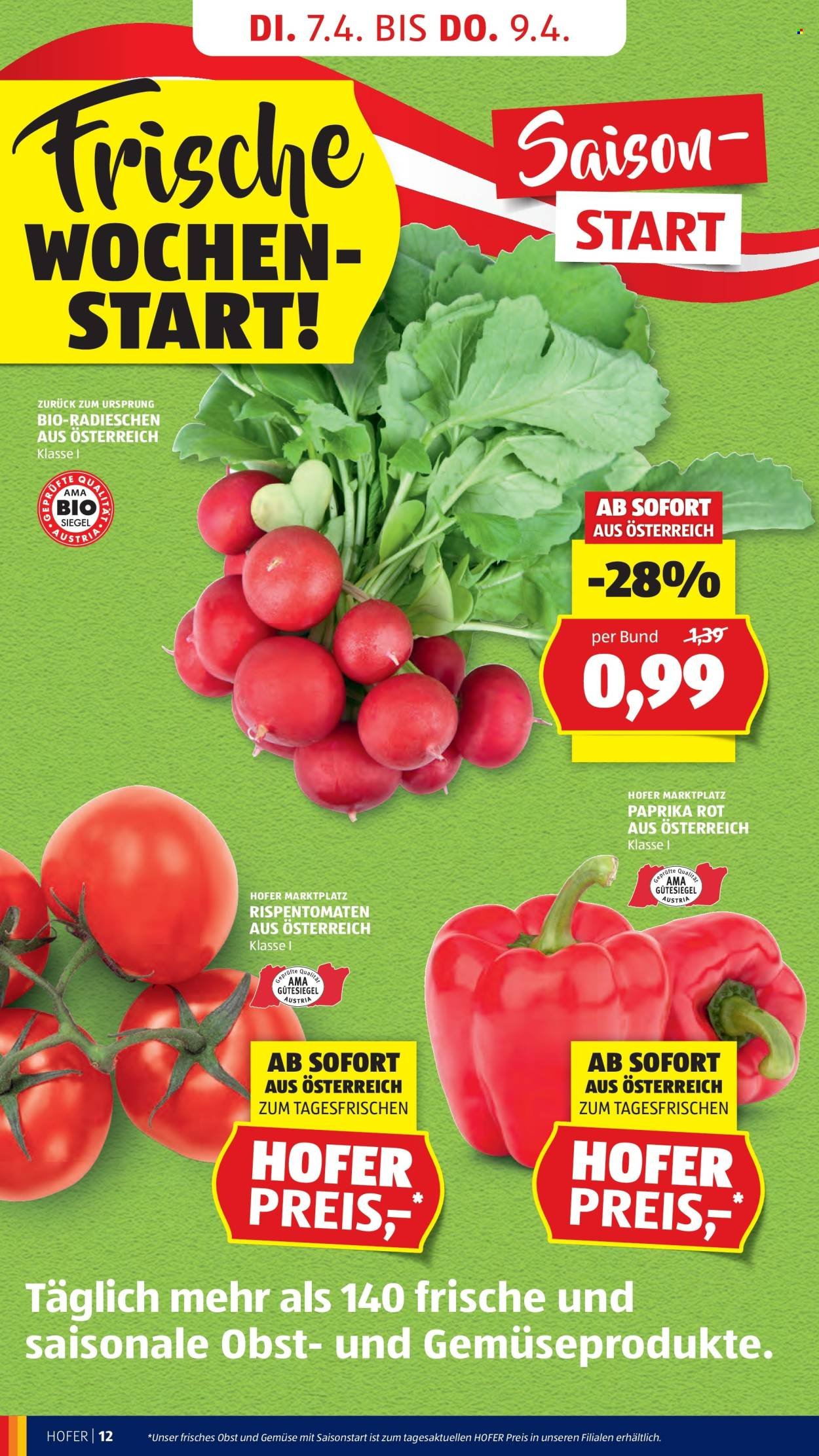 HOFER Flugblatt - Ab Mittwoch, 1.4.2026