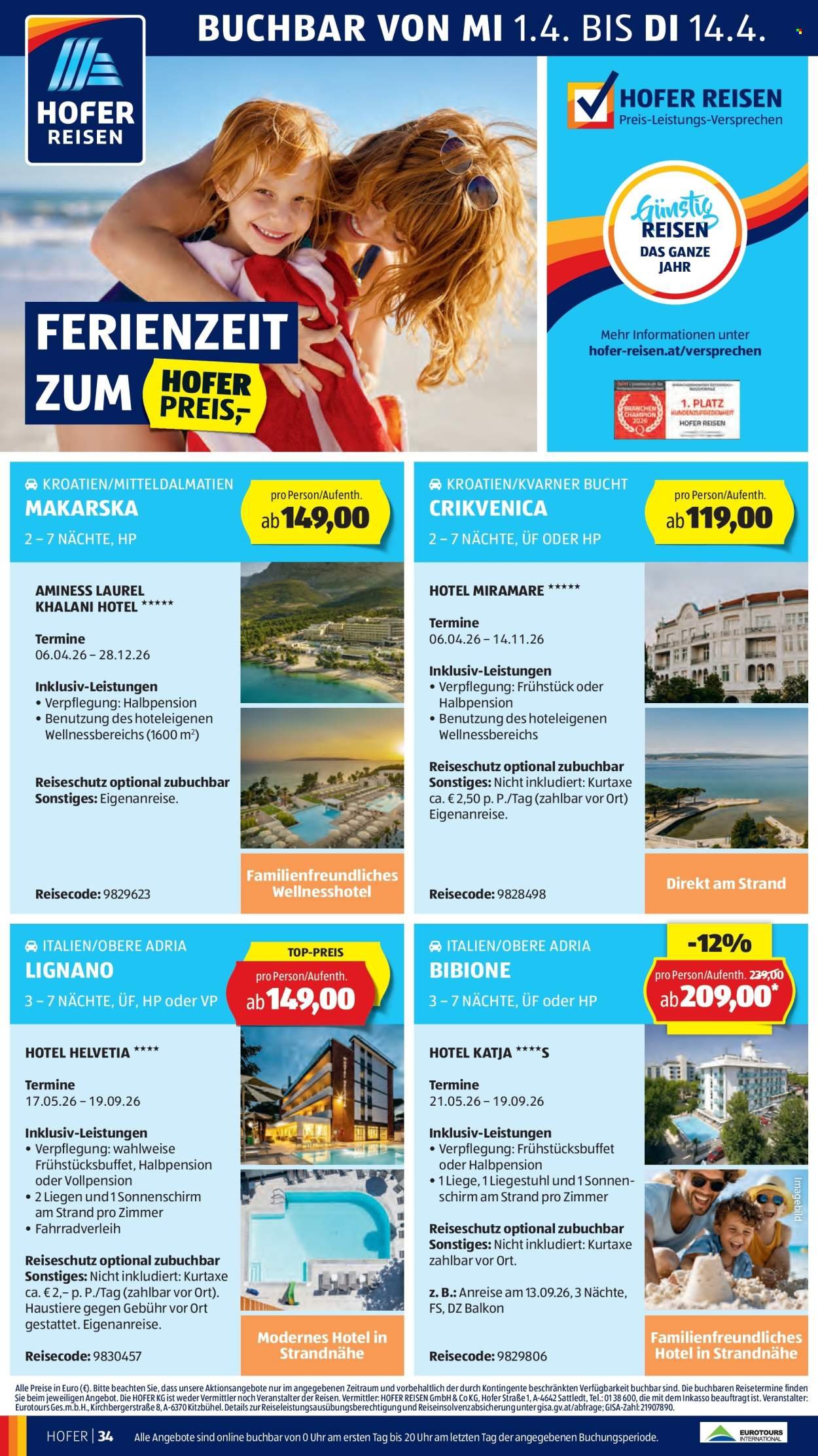 HOFER Flugblatt - Ab Mittwoch, 1.4.2026
