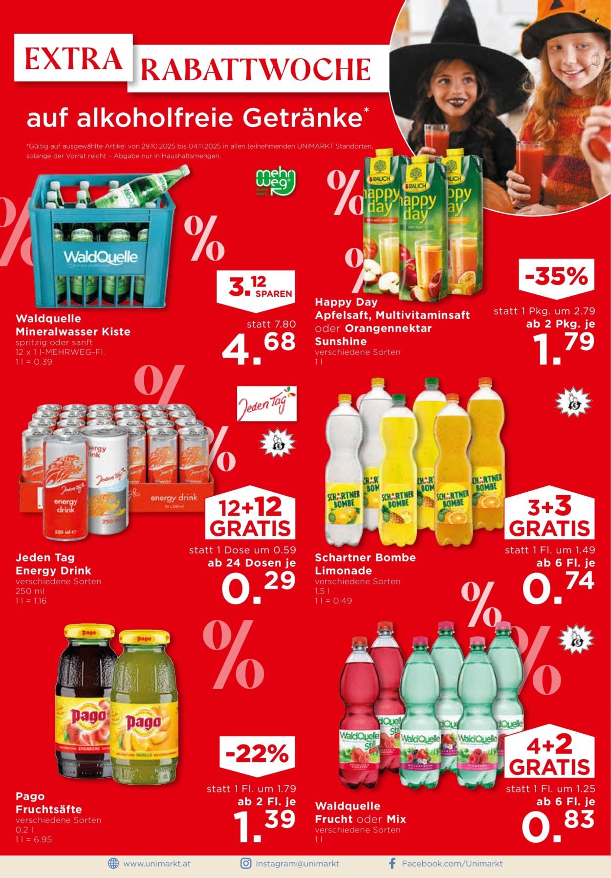 UNIMARKT Flugblatt - Ab Mittwoch, 29.10.2025 (2025-10-29 - 2025-11-04)