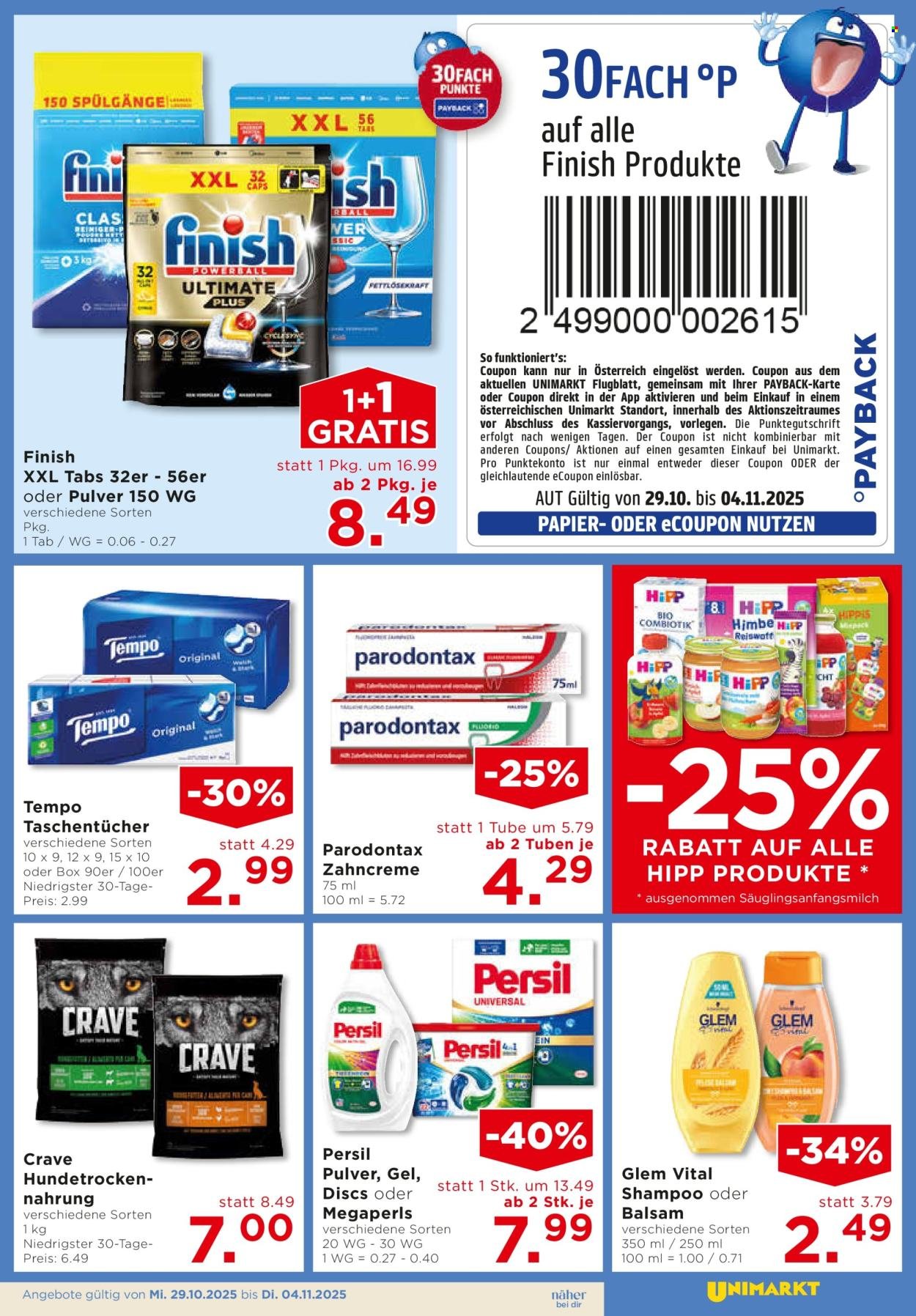 UNIMARKT Flugblatt - Ab Mittwoch, 29.10.2025 (2025-10-29 - 2025-11-04)
