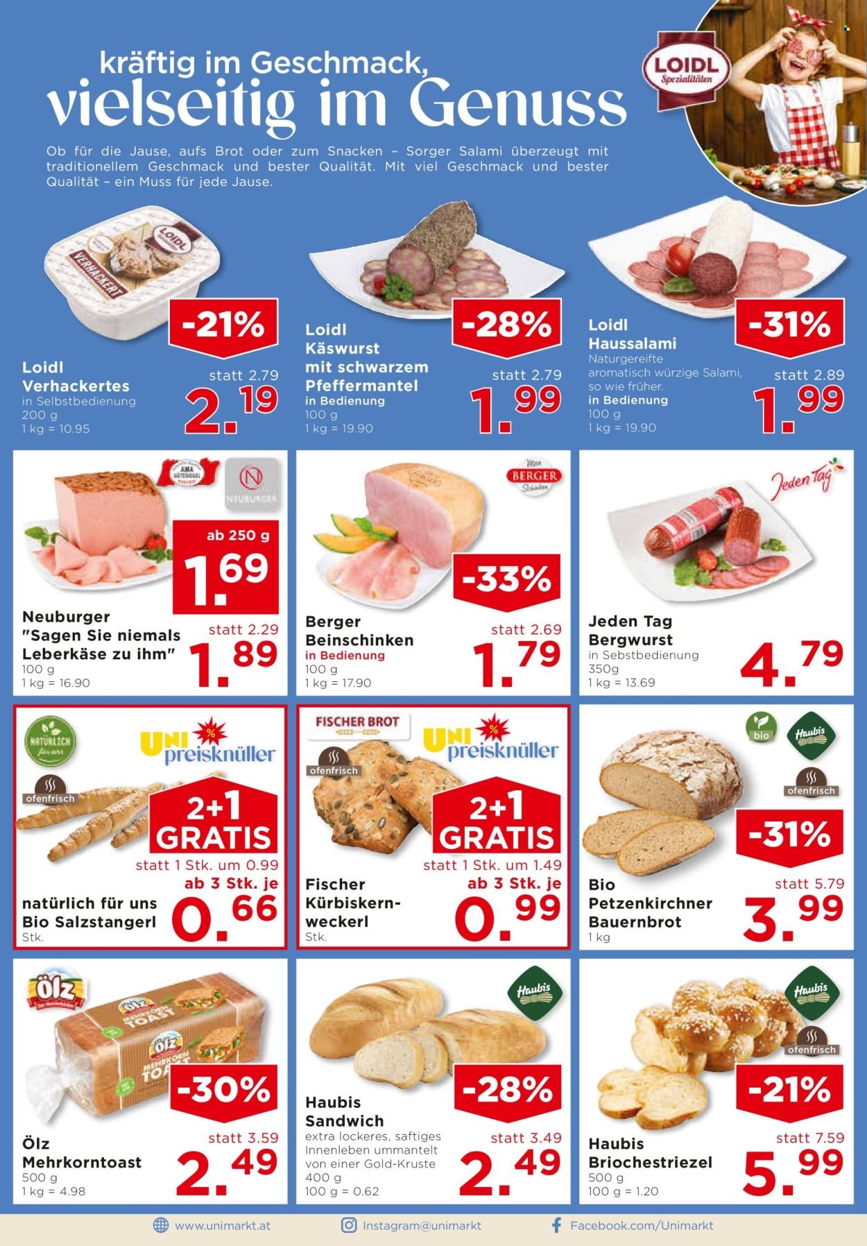 UNIMARKT Flugblatt - Ab Mittwoch, 29.10.2025 (2025-10-29 - 2025-11-04)