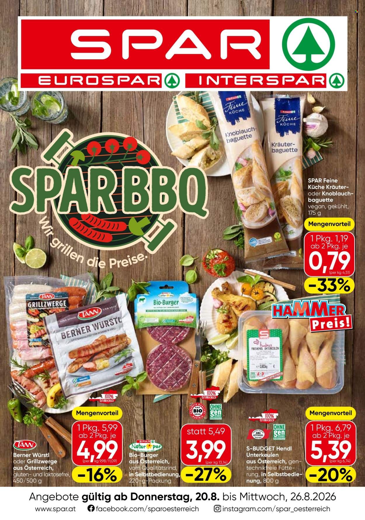 SPAR Flugblatt - Ab Donnerstag, 20.8.2026