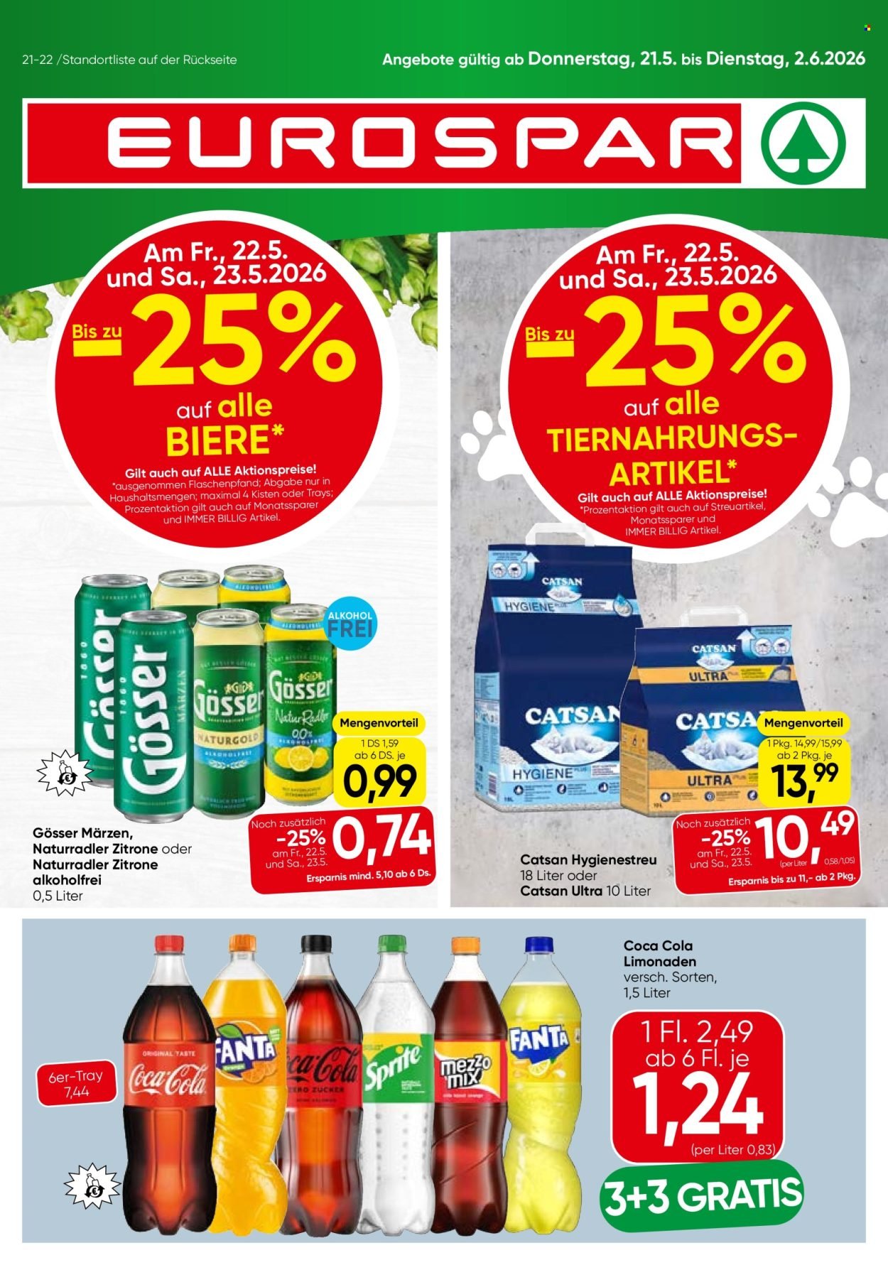 EUROSPAR Flugblatt - Ab Donnerstag, 21.5.2026