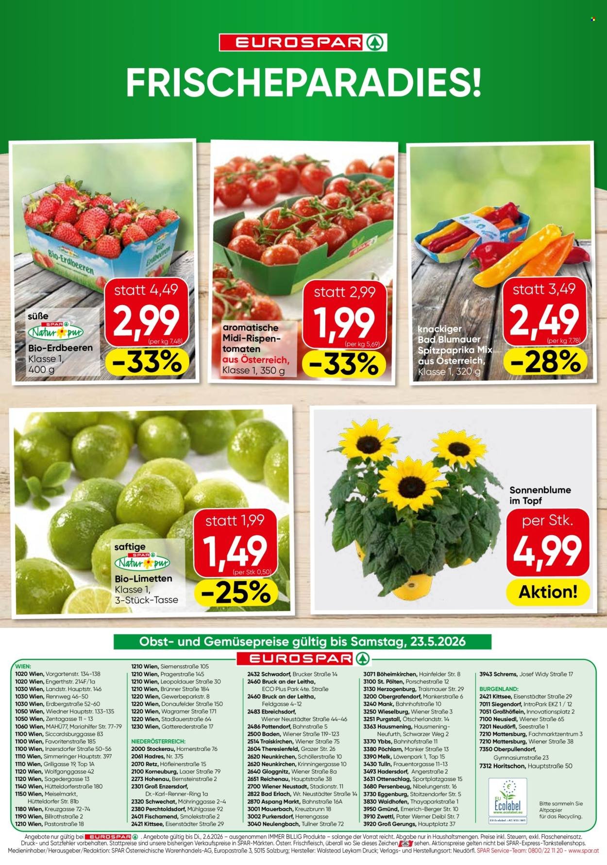 EUROSPAR Flugblatt - Ab Donnerstag, 21.5.2026