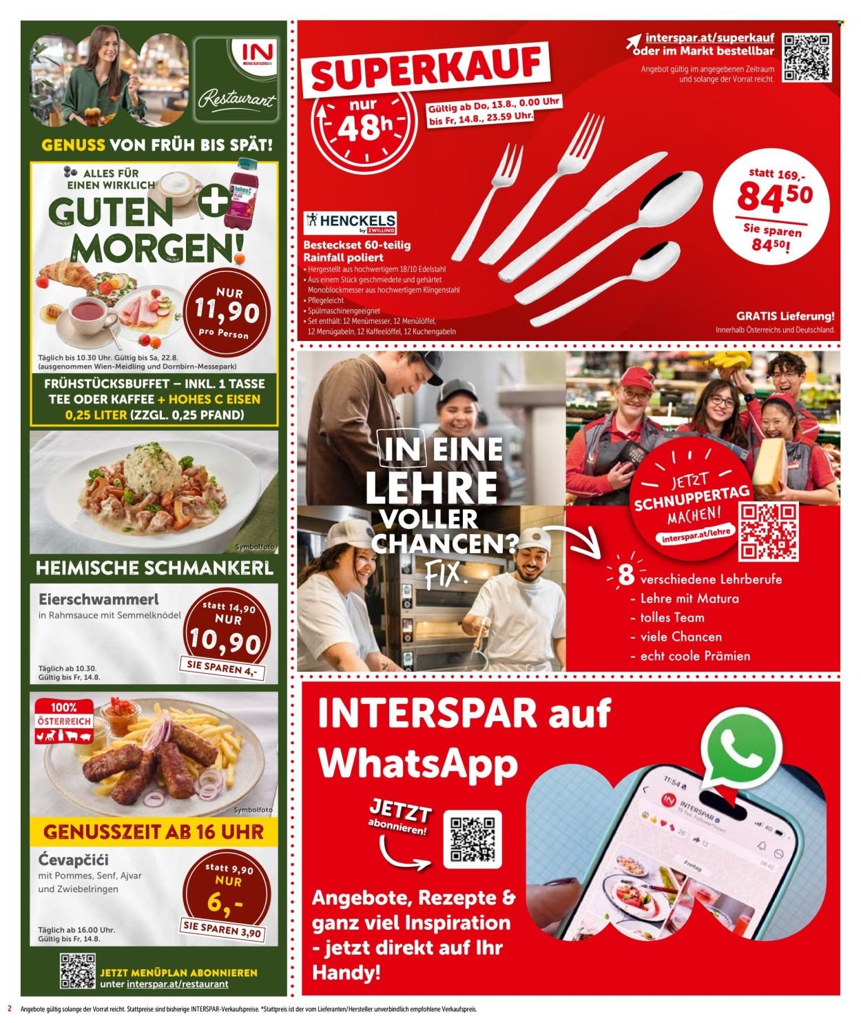 INTERSPAR Flugblatt - Ab Donnerstag, 13.8.2026