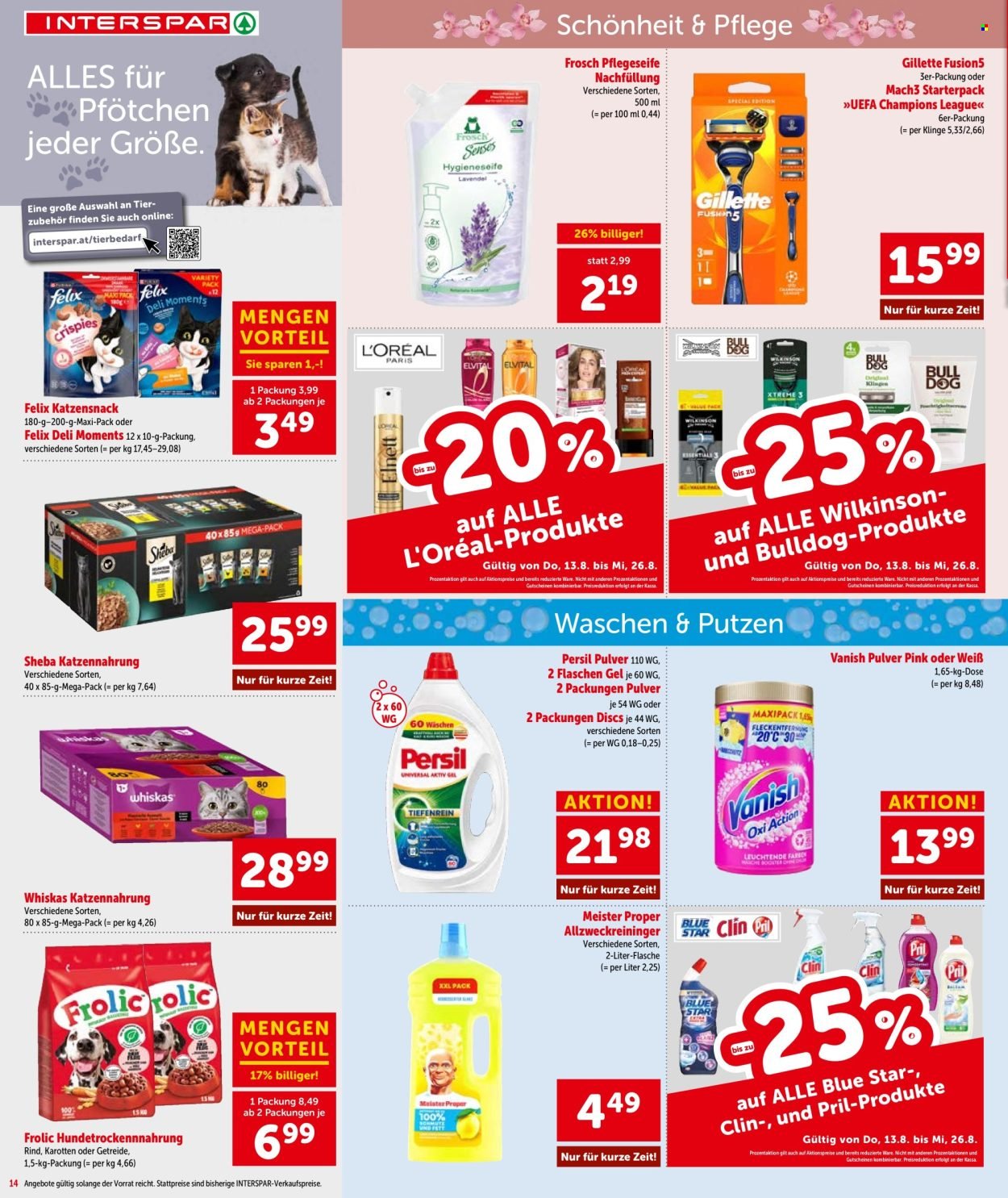 INTERSPAR Flugblatt - Ab Donnerstag, 13.8.2026