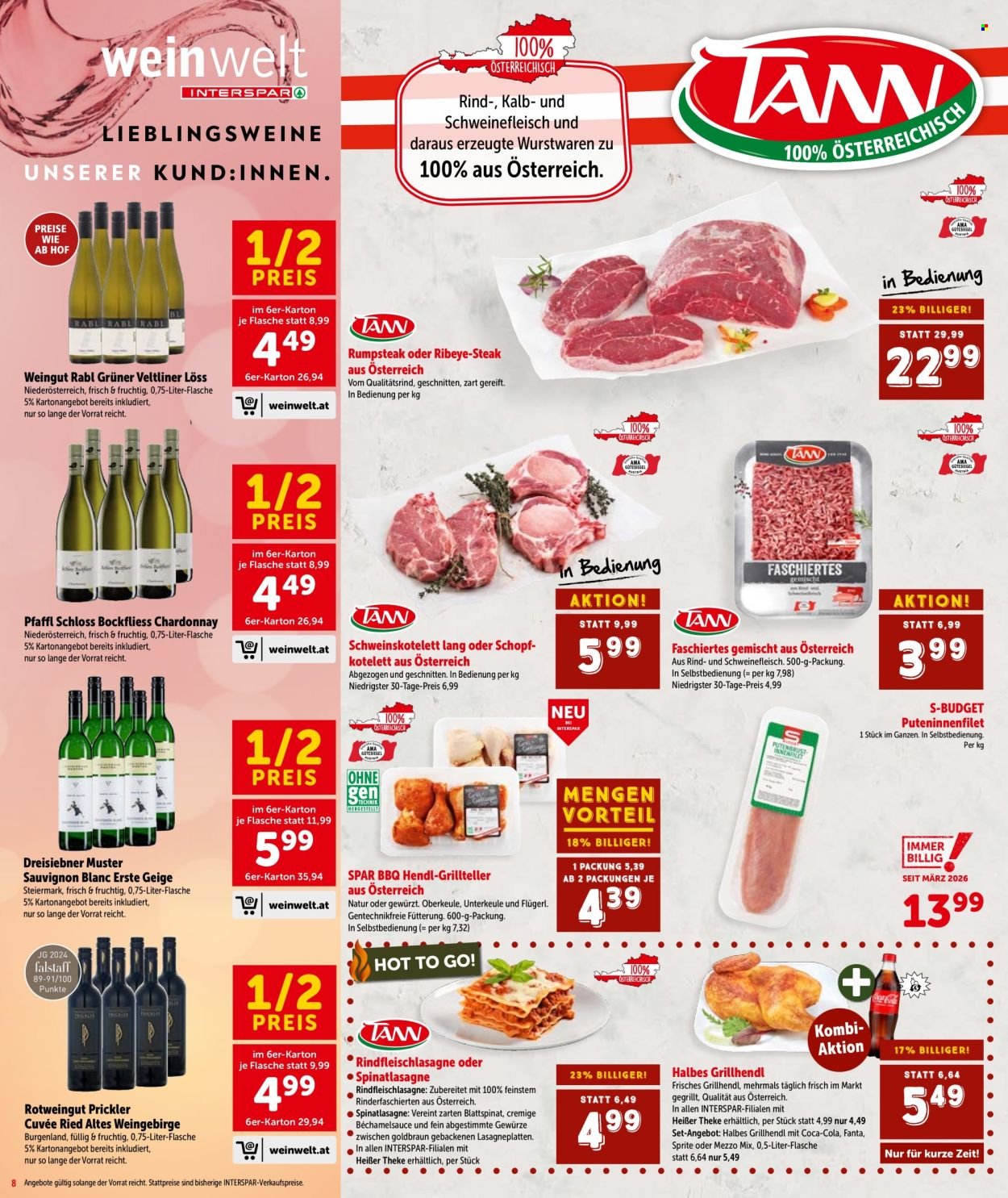 INTERSPAR Flugblatt - Ab Donnerstag, 13.8.2026