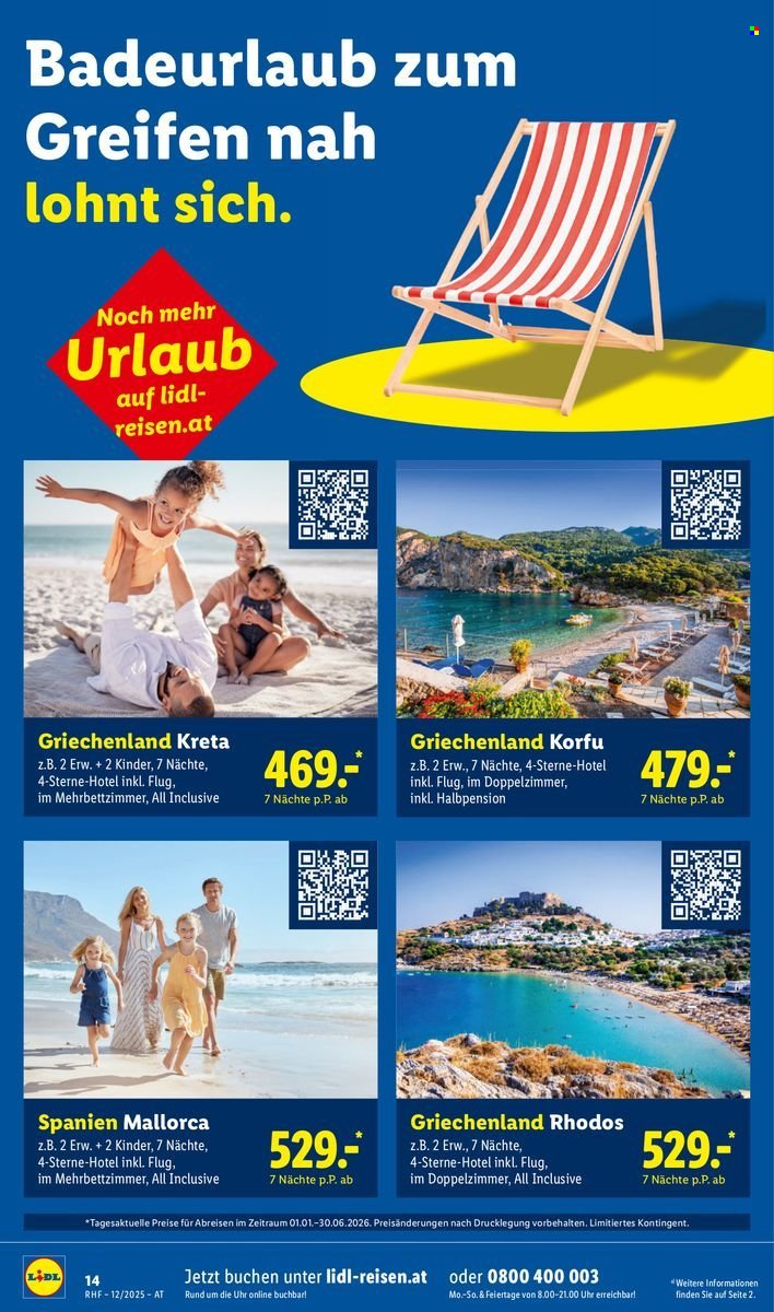 LIDL Flugblatt - Reisen - Dezember Reise-Highlights