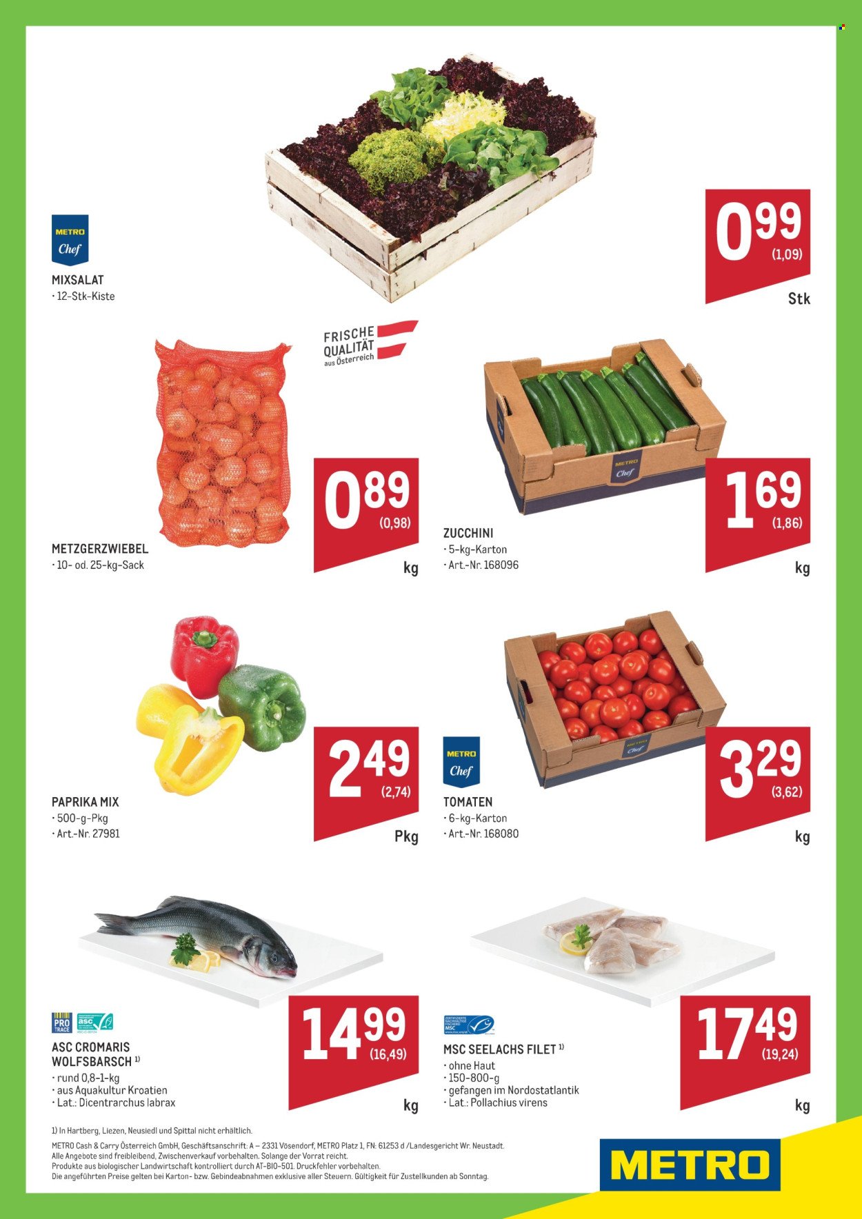 METRO Flugblatt - Ultrafrische Wochenhits