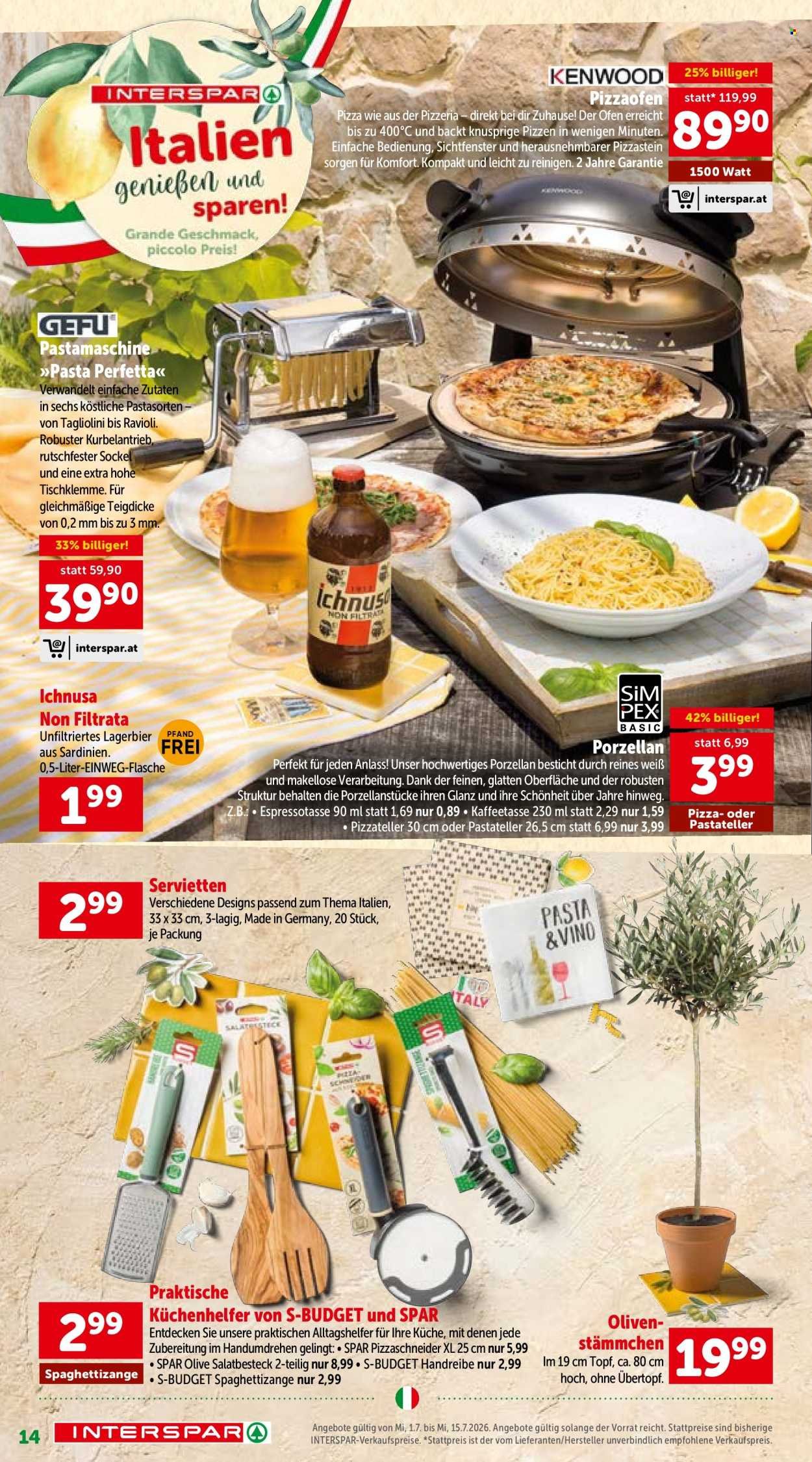 INTERSPAR Flugblatt - Sonderfolder Italien
