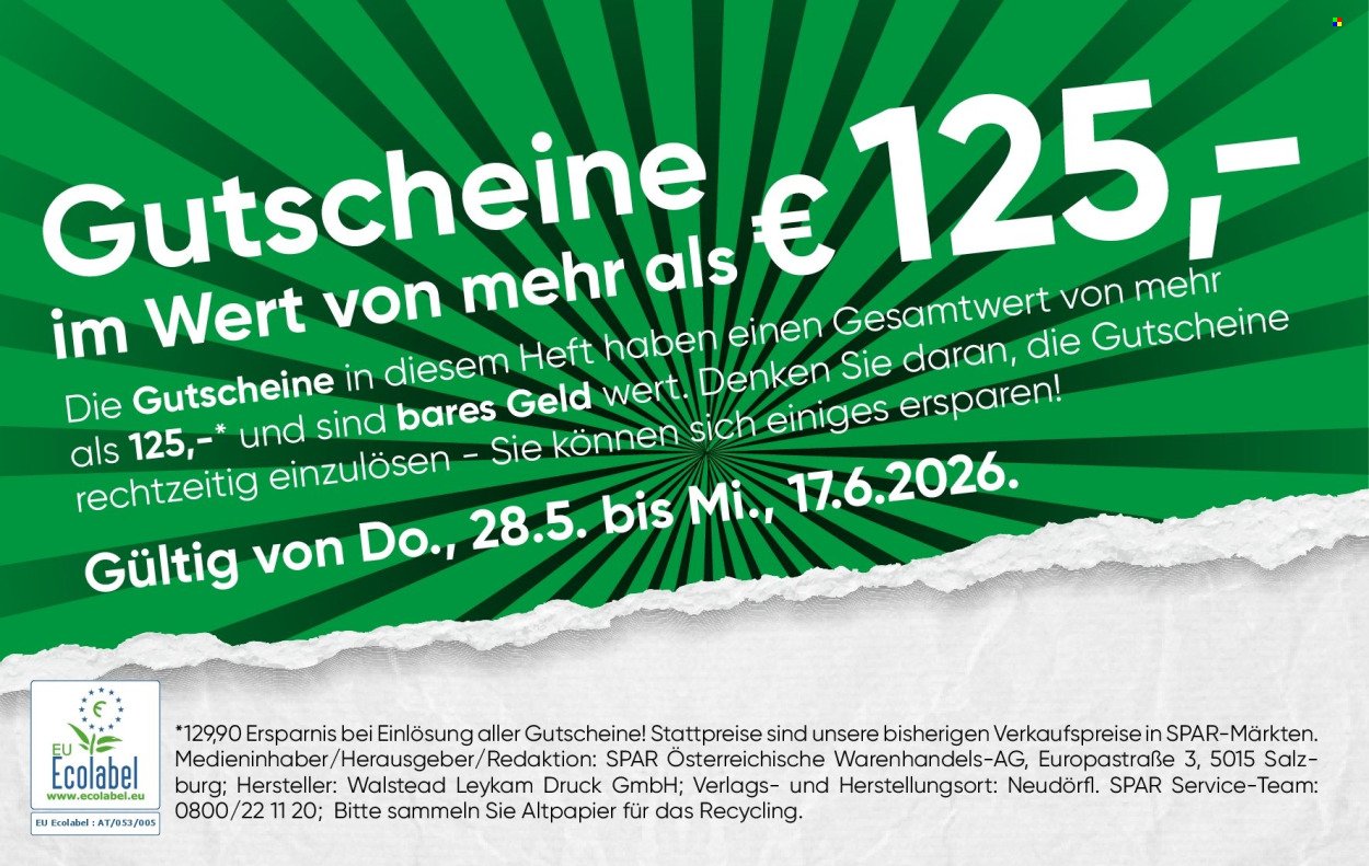 INTERSPAR Flugblatt - Ab Donnerstag, 28.5.2026