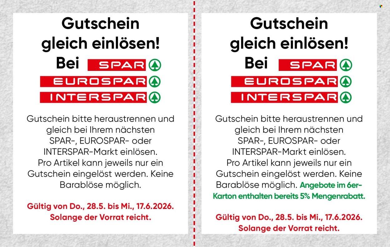 INTERSPAR Flugblatt - Ab Donnerstag, 28.5.2026