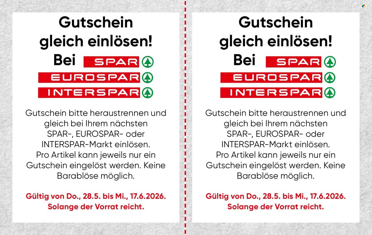 INTERSPAR Flugblatt - Ab Donnerstag, 28.5.2026