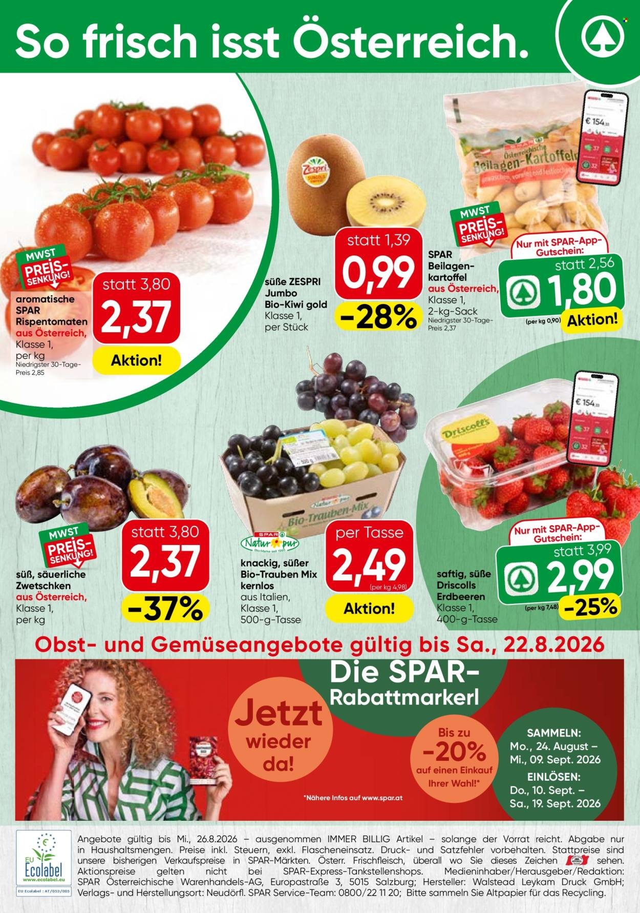 SPAR Flugblatt - Ab Montag, 17.8.2026