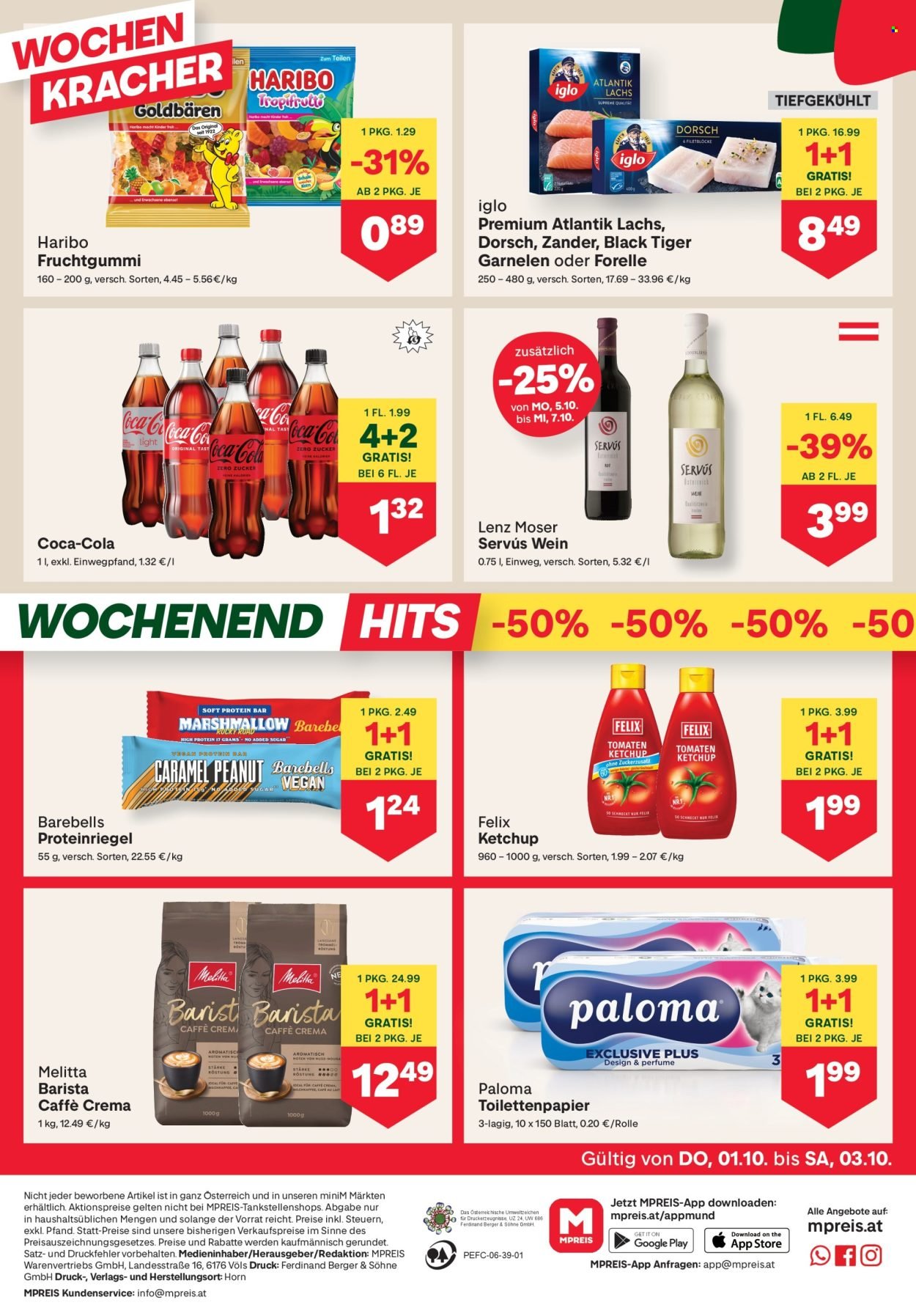 MPREIS Flugblatt - Ab Donnerstag, 1.10.2026