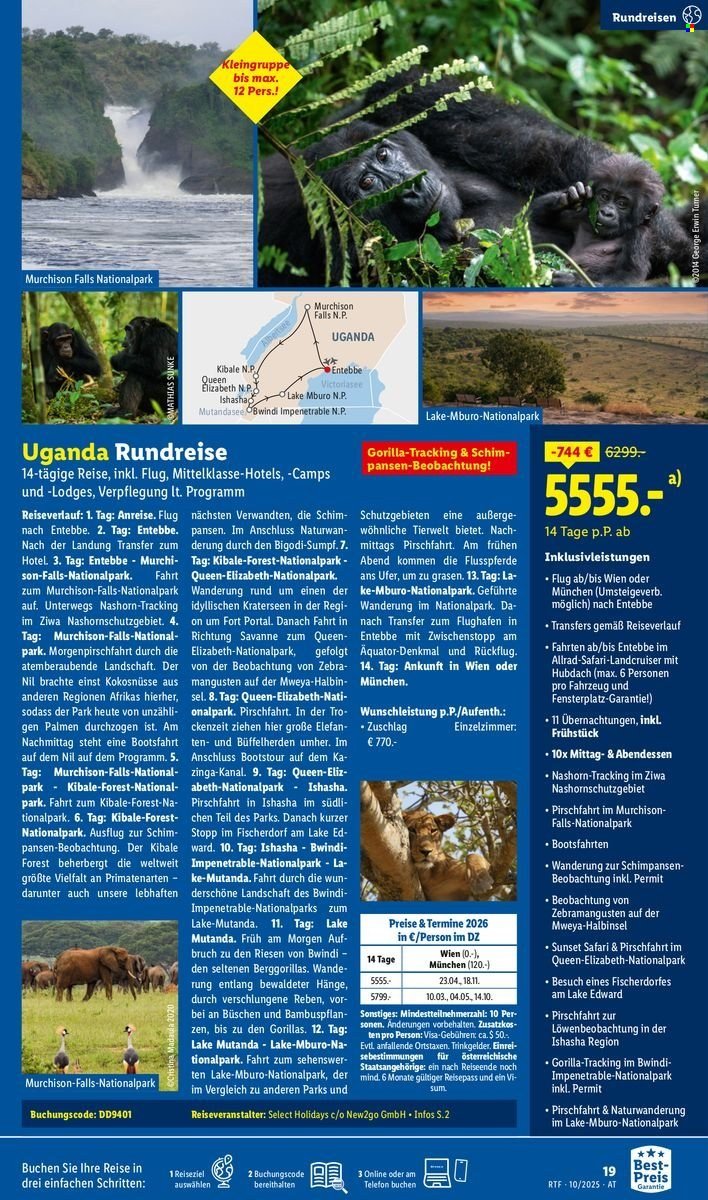 LIDL Flugblatt - Reisen - Oktober/November Reise-Highlights (2025-10-13 - 2025-11-15)