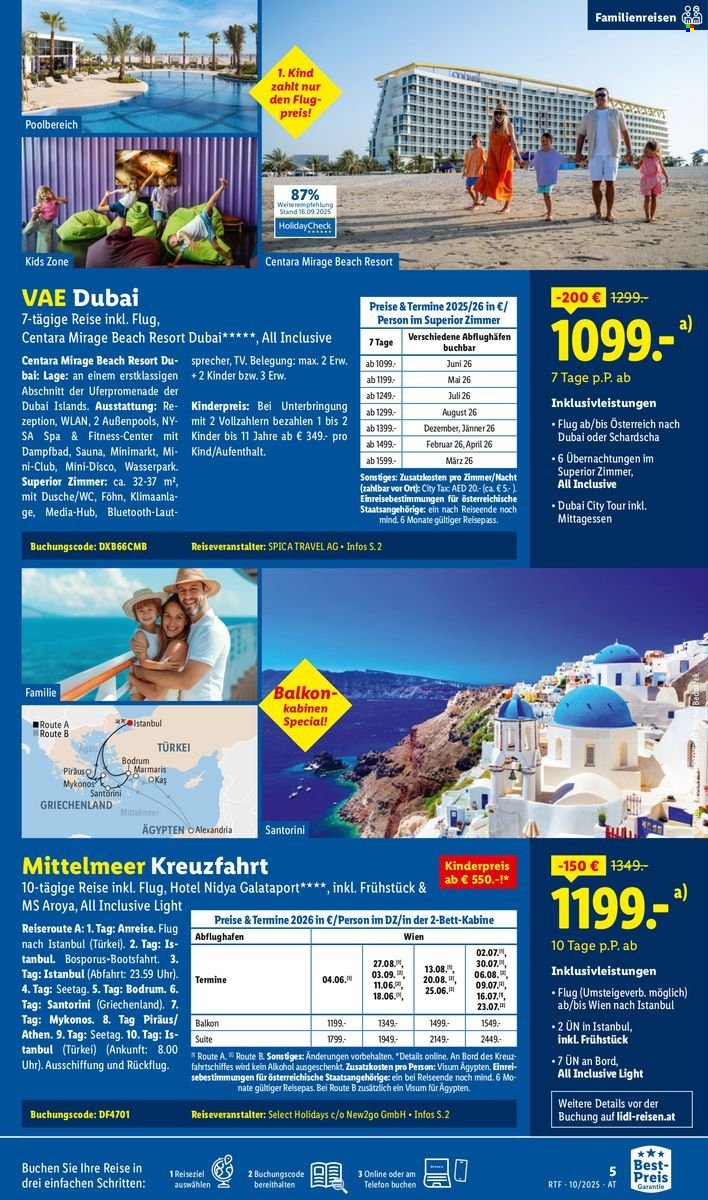 LIDL Flugblatt - Reisen - Oktober/November Reise-Highlights (2025-10-13 - 2025-11-15)